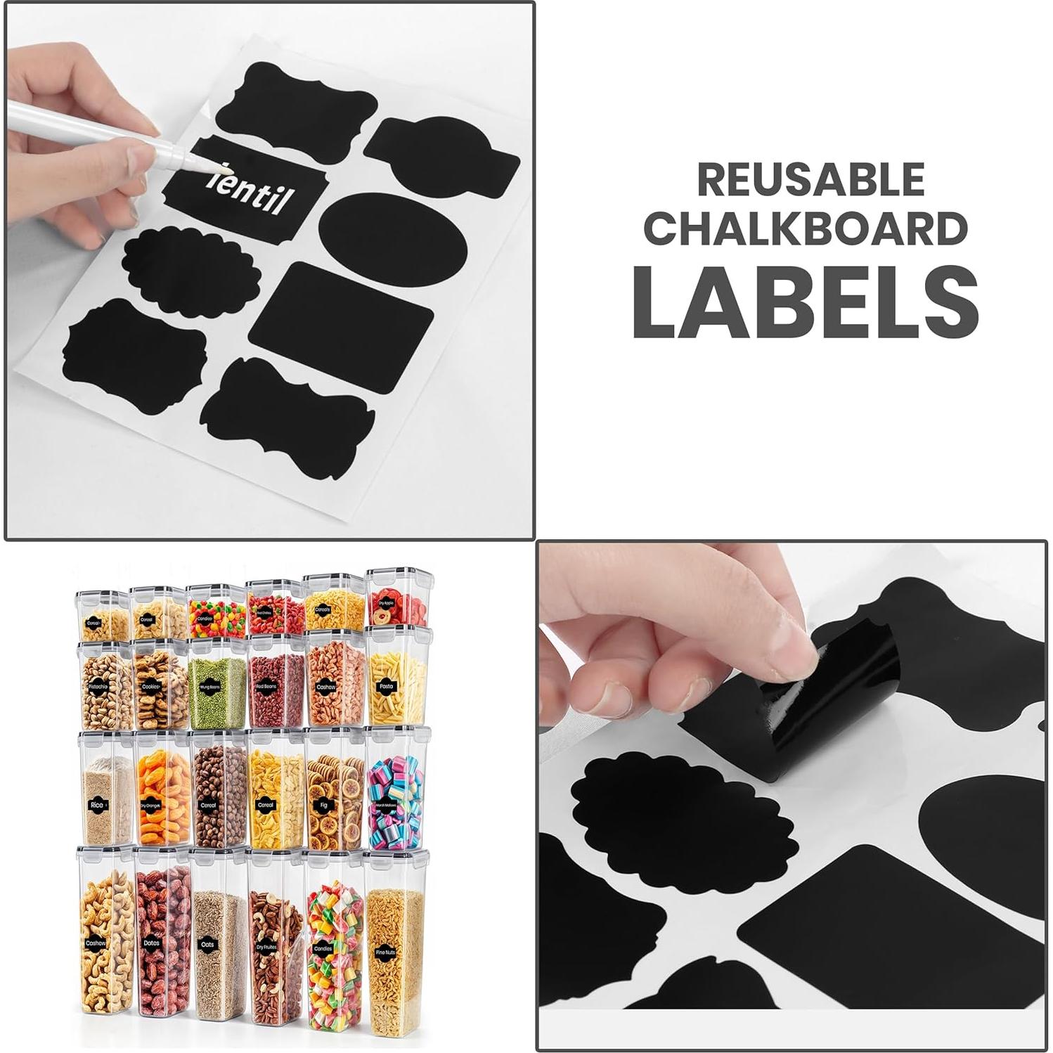 Contenedores de Almacenamiento KICHLY 24 Piezas Herméticos