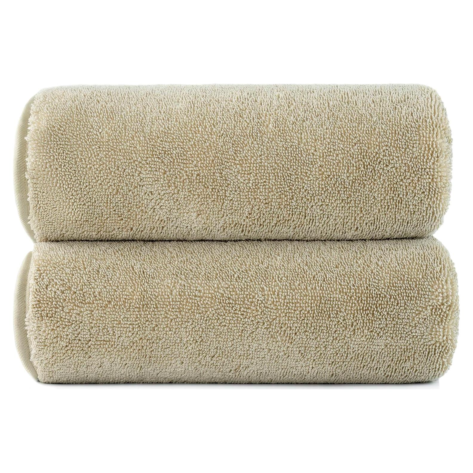 Toalla de baño POLYTE de microfibra grande 76.2x152.4 cm, 2 unidades