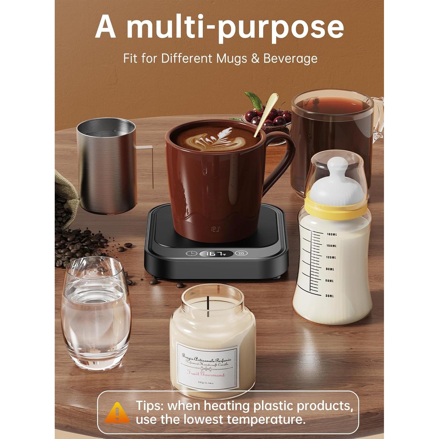 Calentador de Tazas LAOION 40W con Apagado Automático y 4 Temperaturas