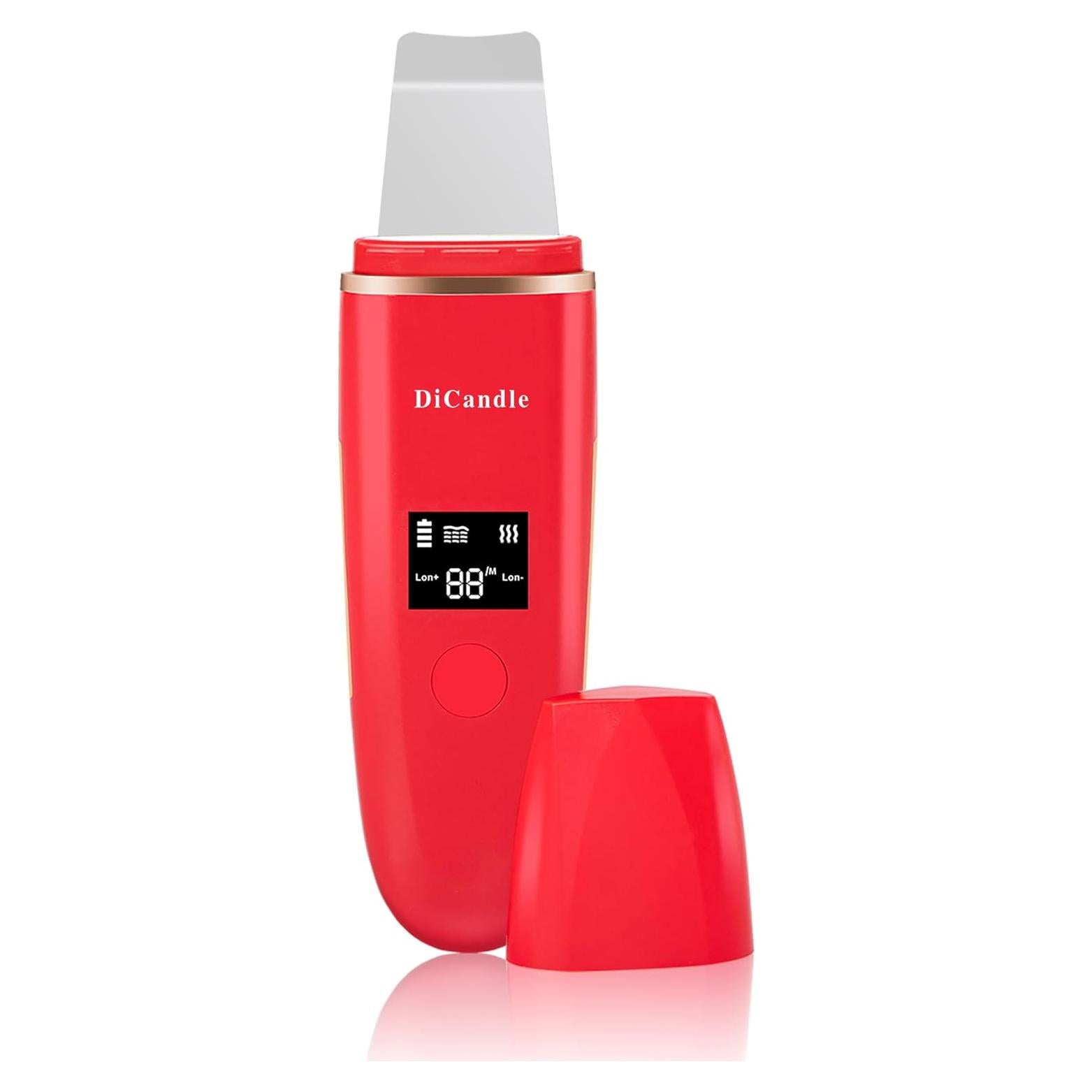 Limpiador Facial DiCandle Z9 Espátula LED 4 Modos Rojo Camelia