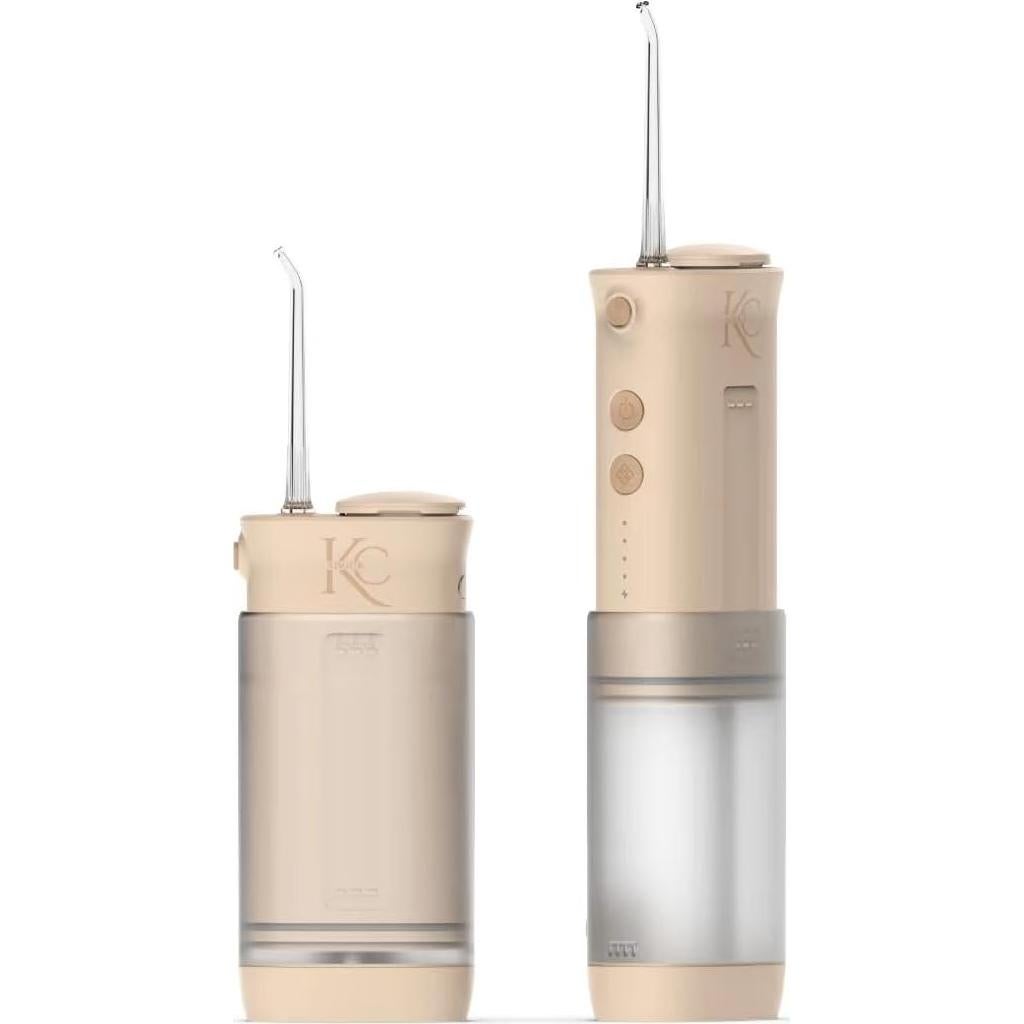 Hilo Dental Portátil KC Adour - Irrigador Oral 4 Modos Beige