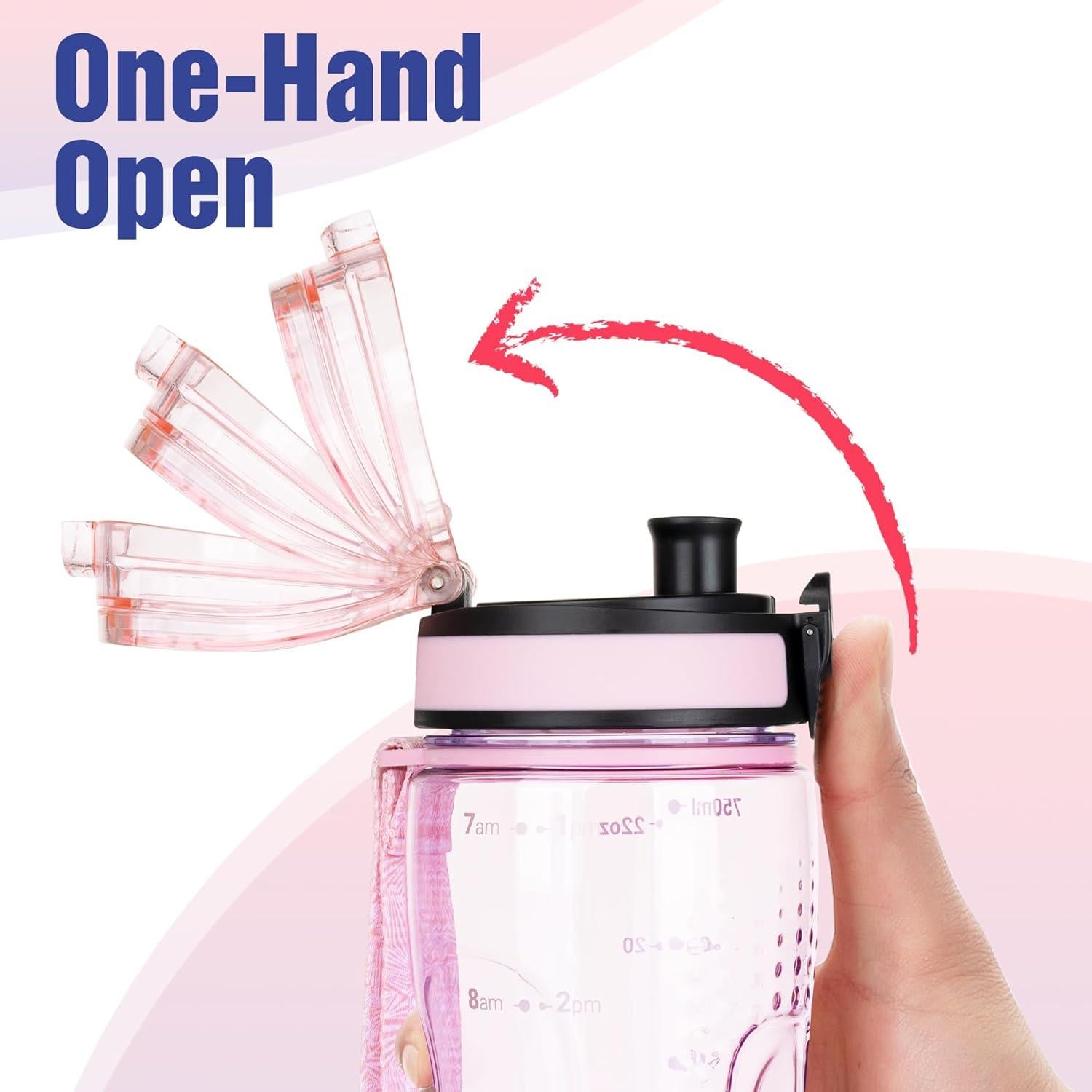 Botella de Agua Reutilizable AIDEAMART 24 OZ Tritan A Prueba de Fugas