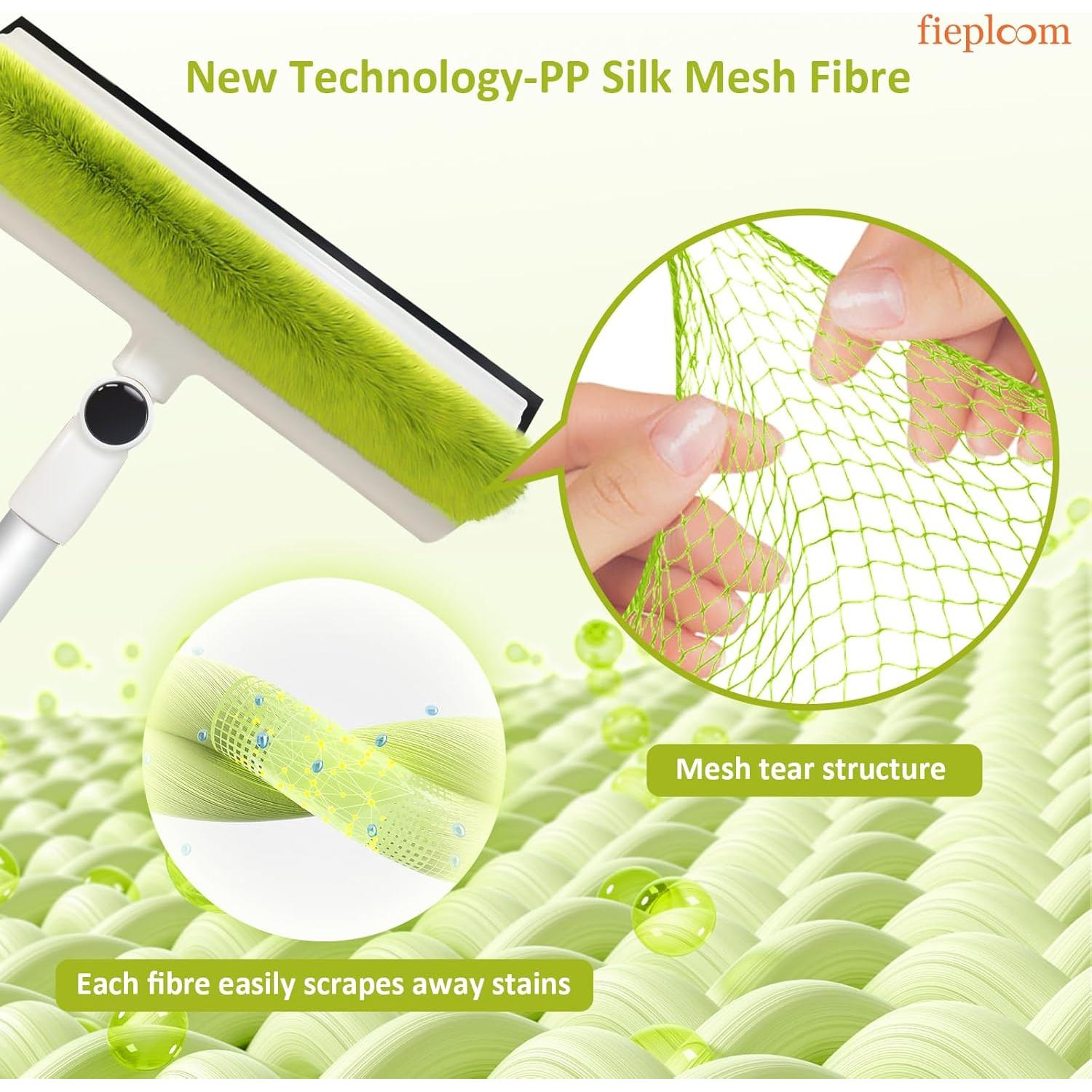 Limpiaparabrisas Telescópico Fieploom 157cm con Cabezal Rotatorio