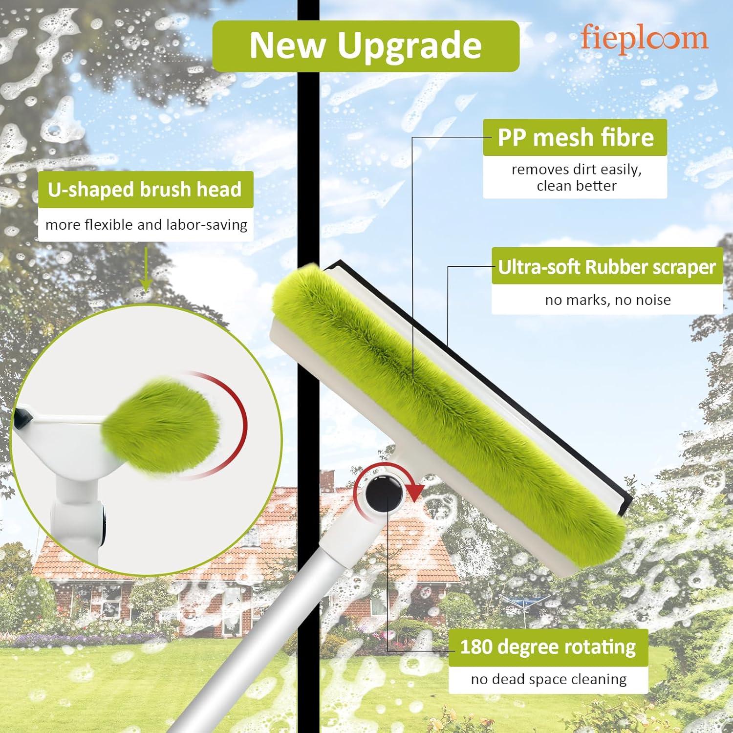 Limpiaparabrisas Telescópico Fieploom 157cm con Cabezal Rotatorio