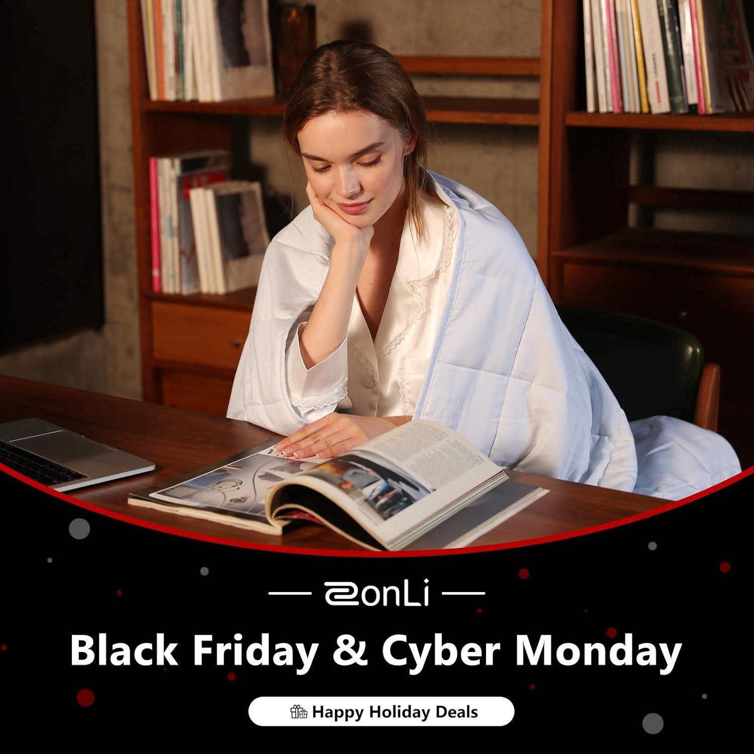 Manta con peso ZonLi 122x183cm 5.4kg Azul Cambridge