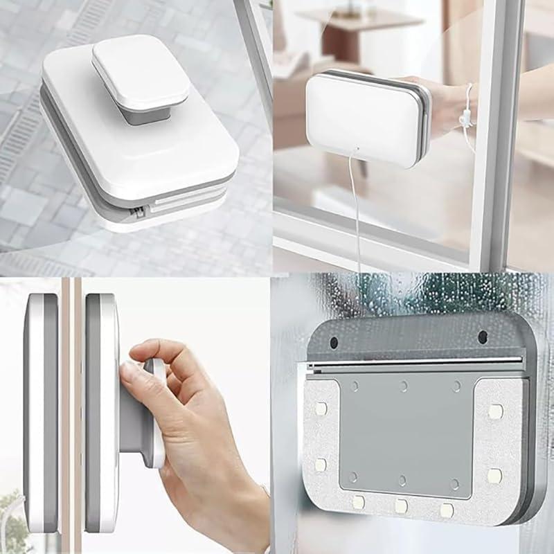 Limpiador de Ventanas Magnético KCYUOWQ Doble Cara 15x10 cm