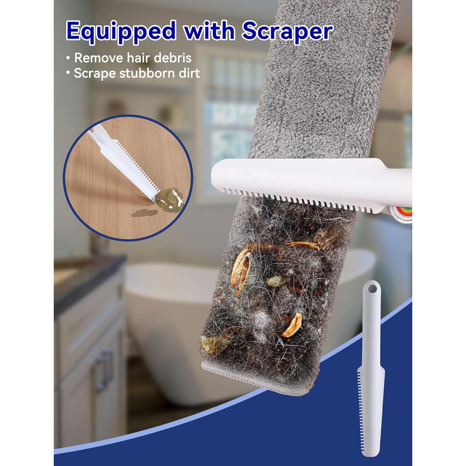 Kit de Limpieza de Ventanas CTIME 2 en 1 con Poste Extensible 203 cm