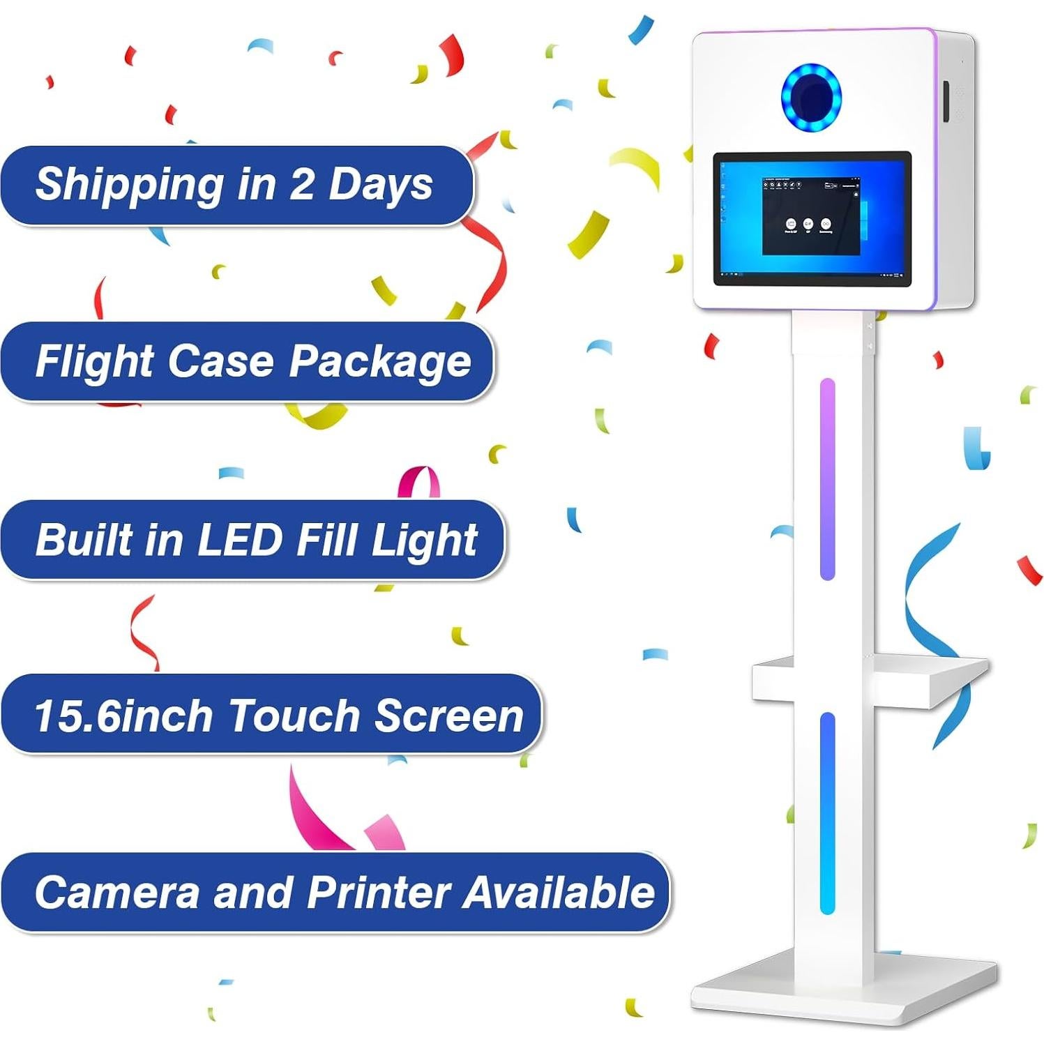 Cabina de Fotos DSLR Enwozp 15.6" Táctil para Eventos