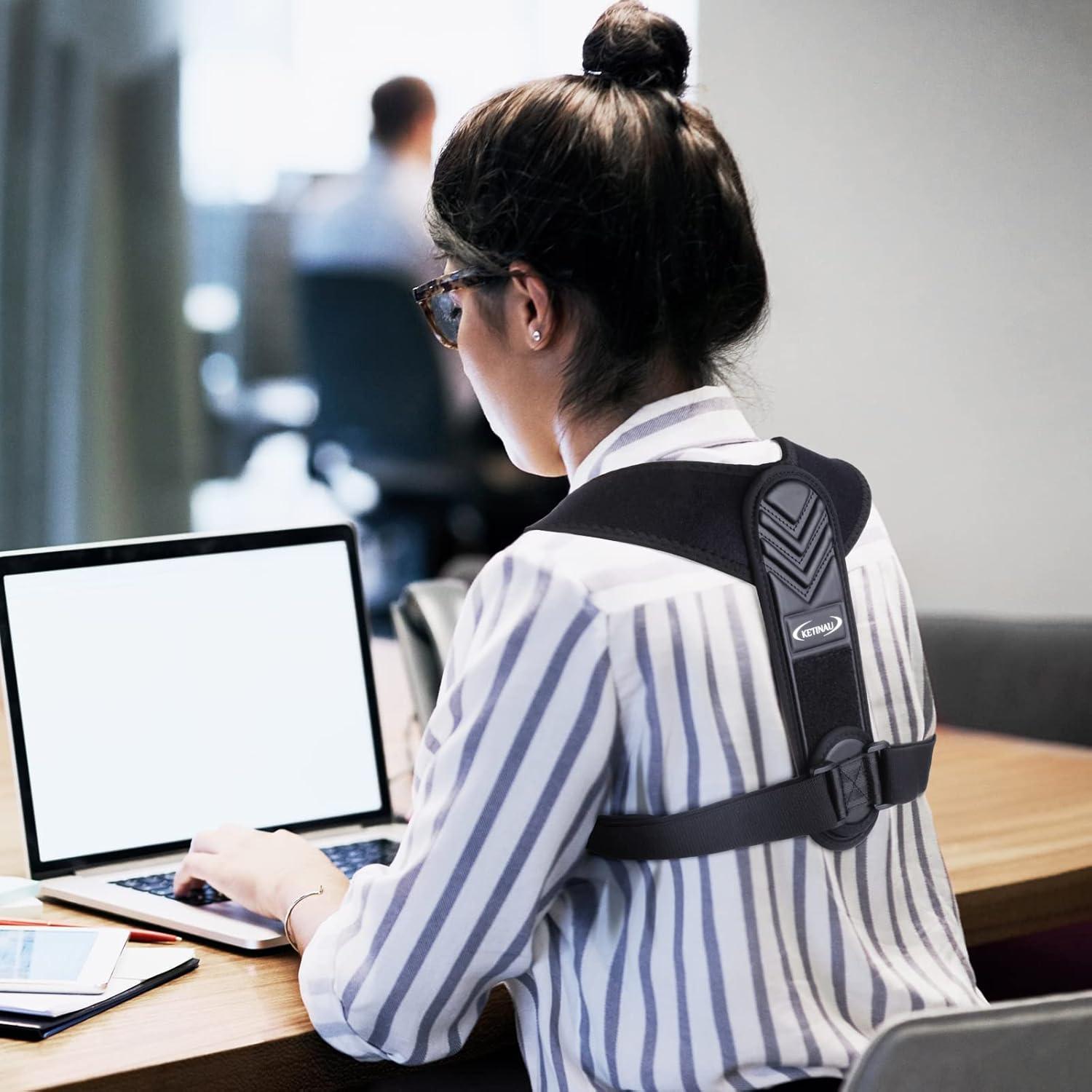 Corrector de Postura Ajustable Alsoay para Hombres y Mujeres