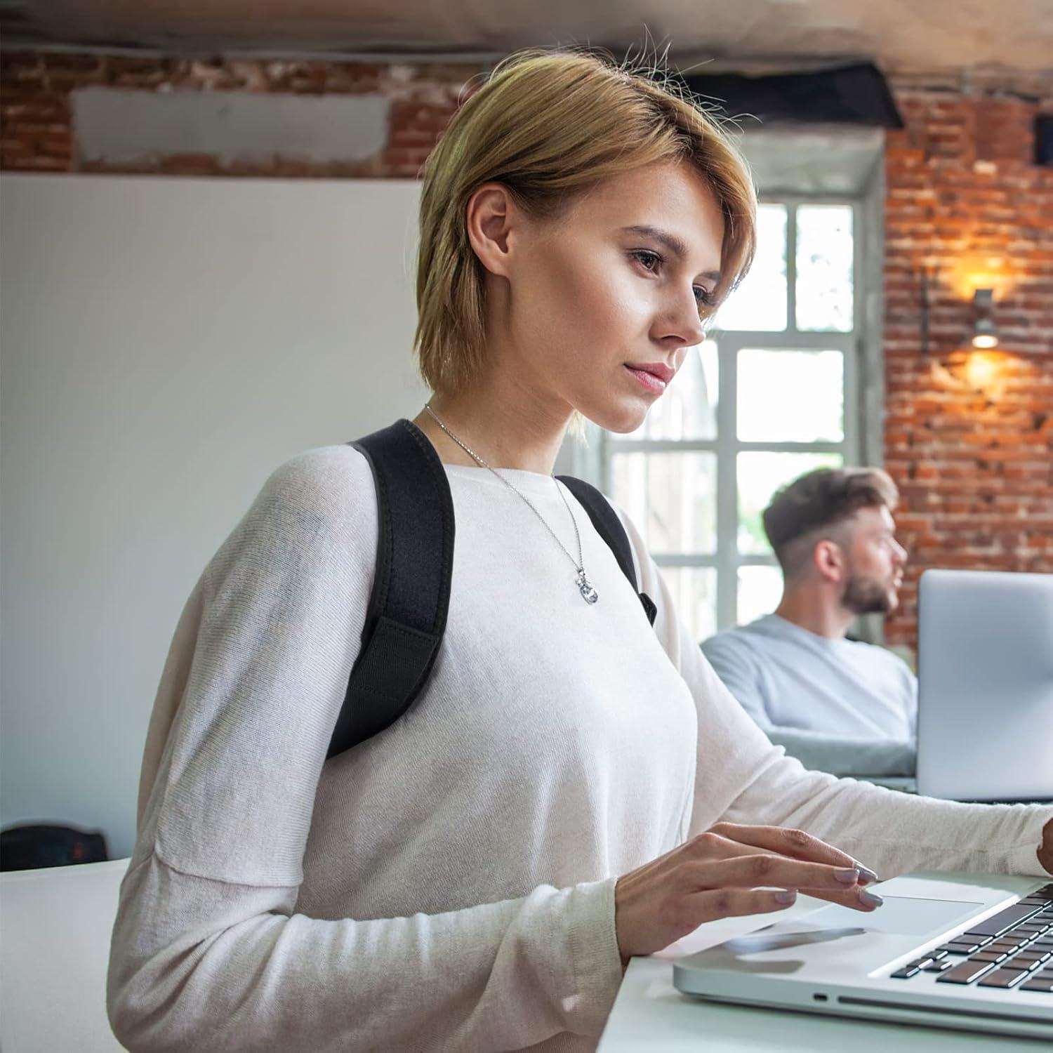 Corrector de Postura Ajustable Alsoay para Hombres y Mujeres