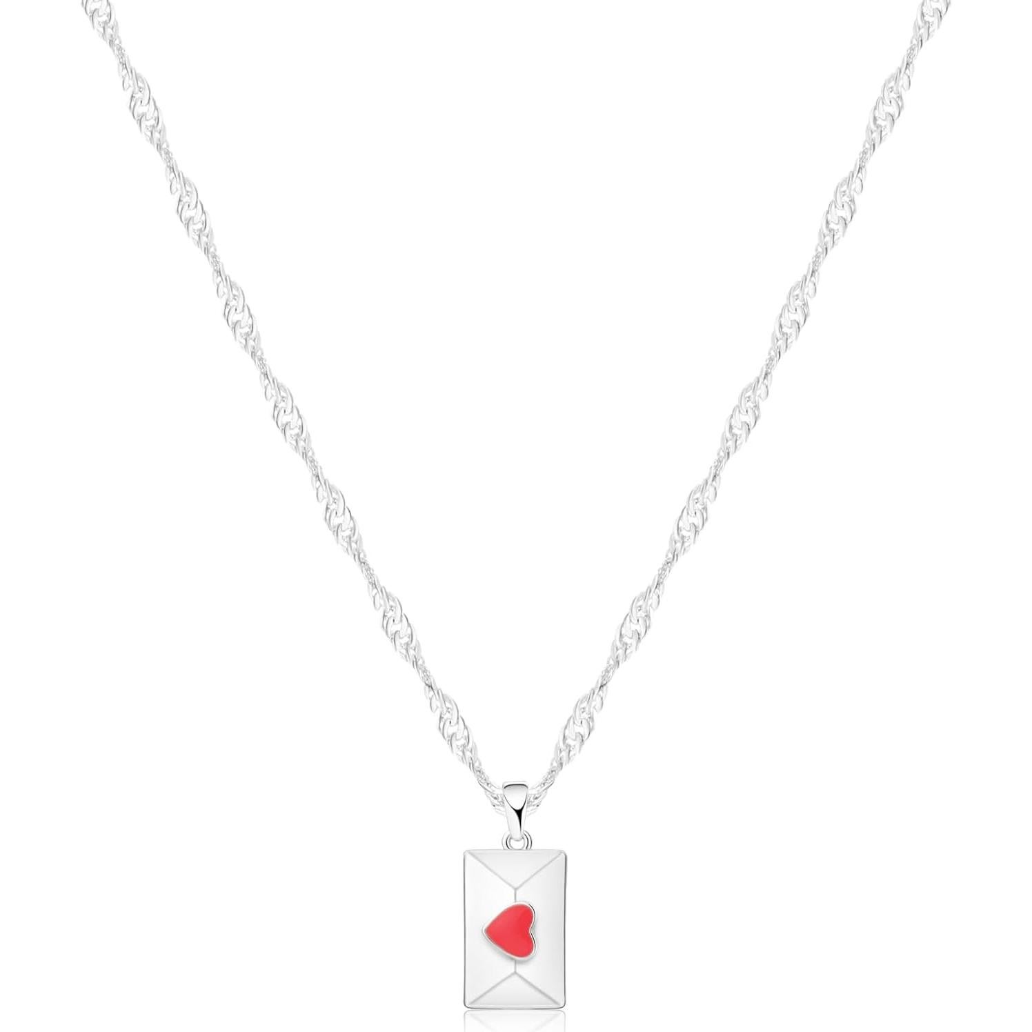 Collar de Corazón Minimalista Sufope en Plata Hipoalergénica