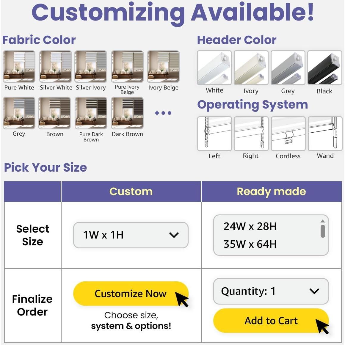 Persianas Zebra Blackout Cordless Foiresoft 89x163 cm Gris