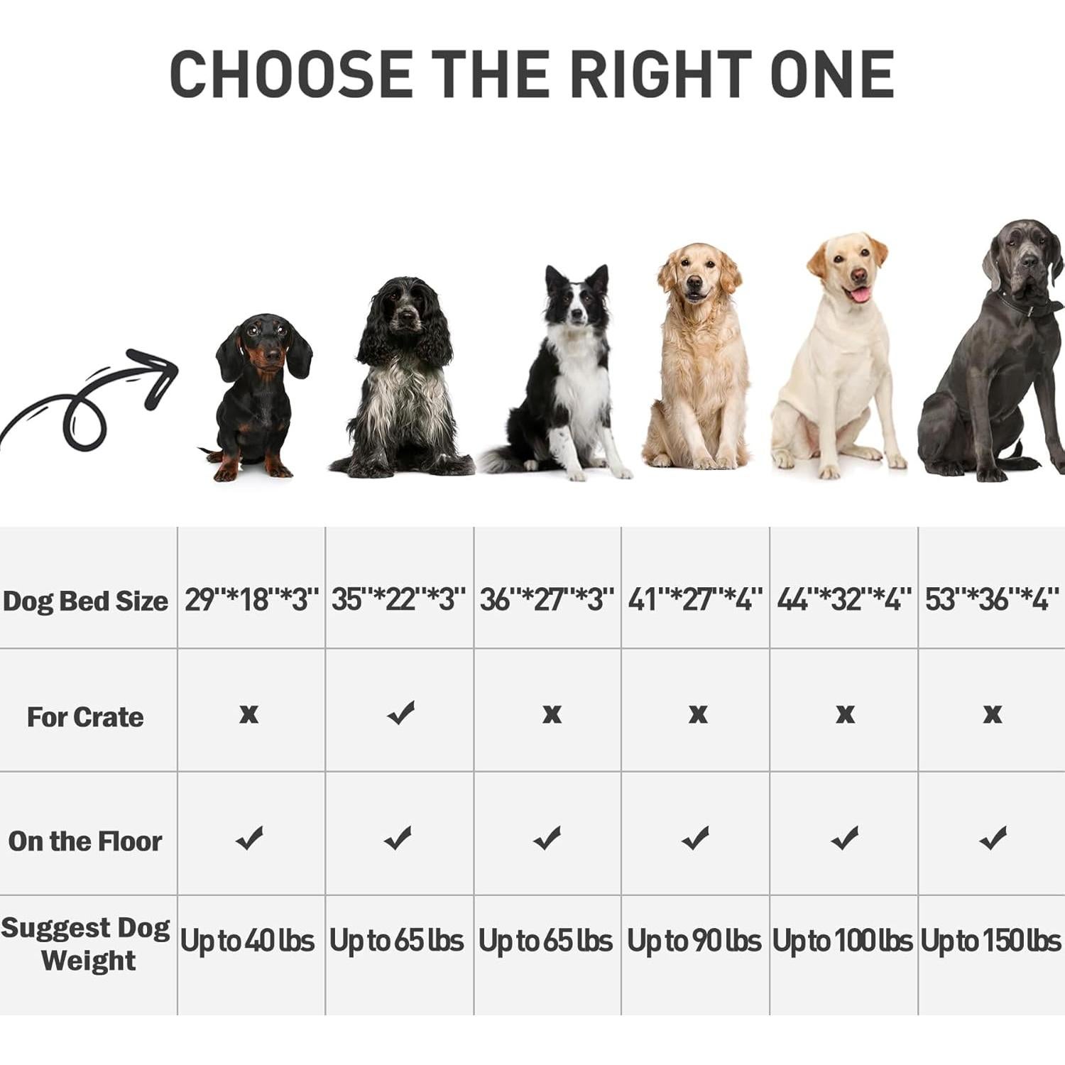 Cama Ortopédica para Perros MIHIKK 58.4x43.2cm Gris Impermeable