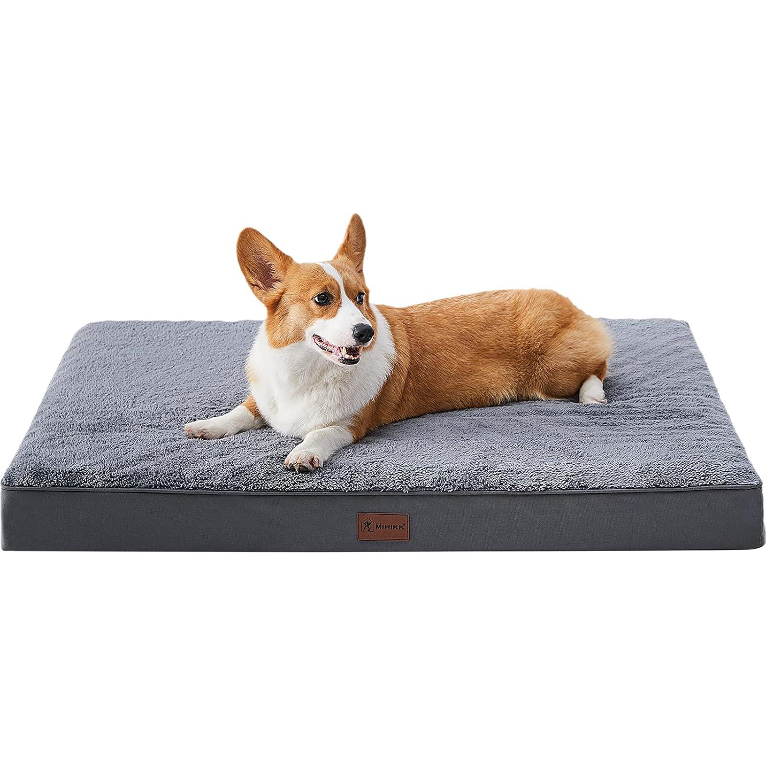 Cama Ortopédica para Perros MIHIKK 58.4x43.2cm Gris Impermeable