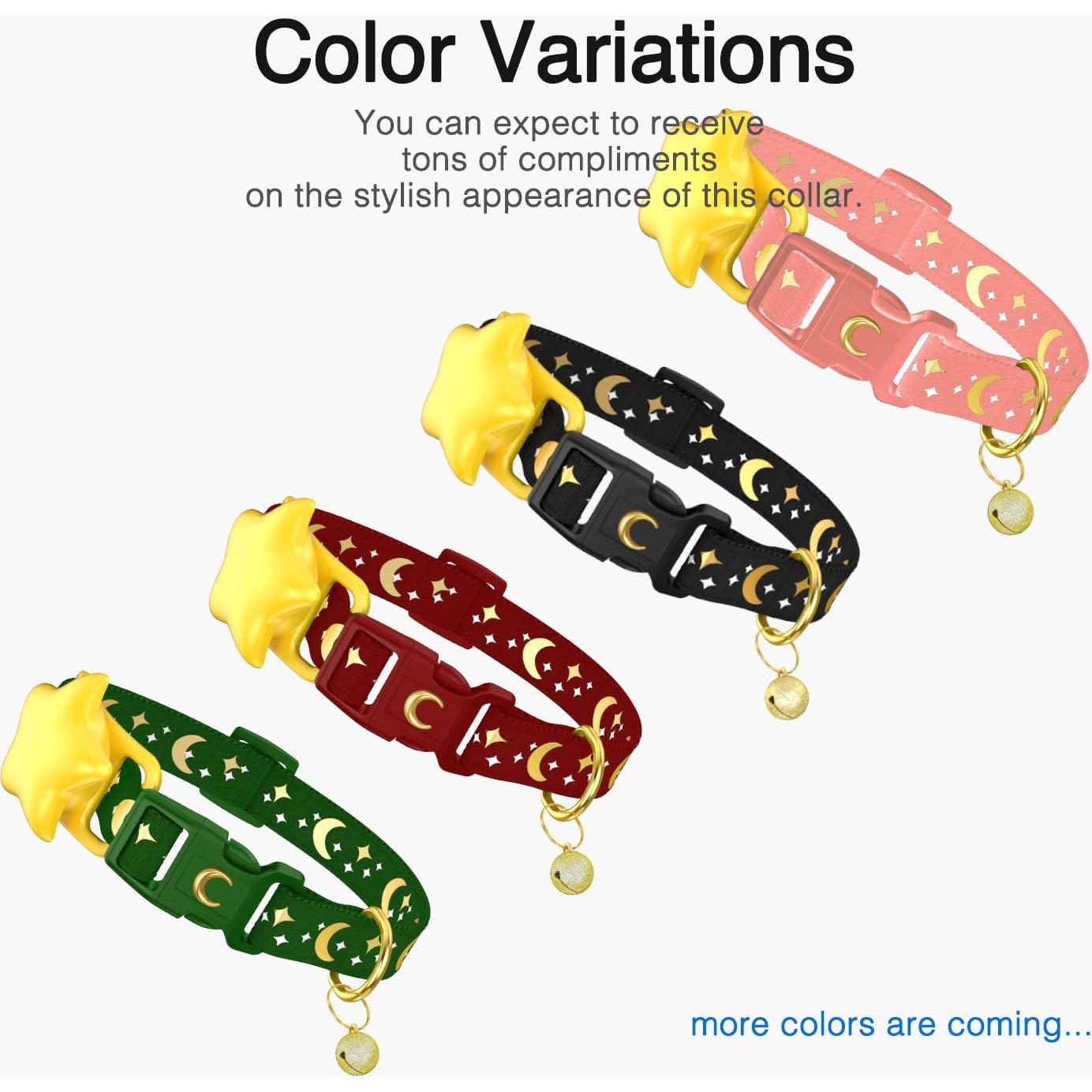 Collar para Gato con Soporte AirTag WAAAG Negro 16.5-25.4 cm