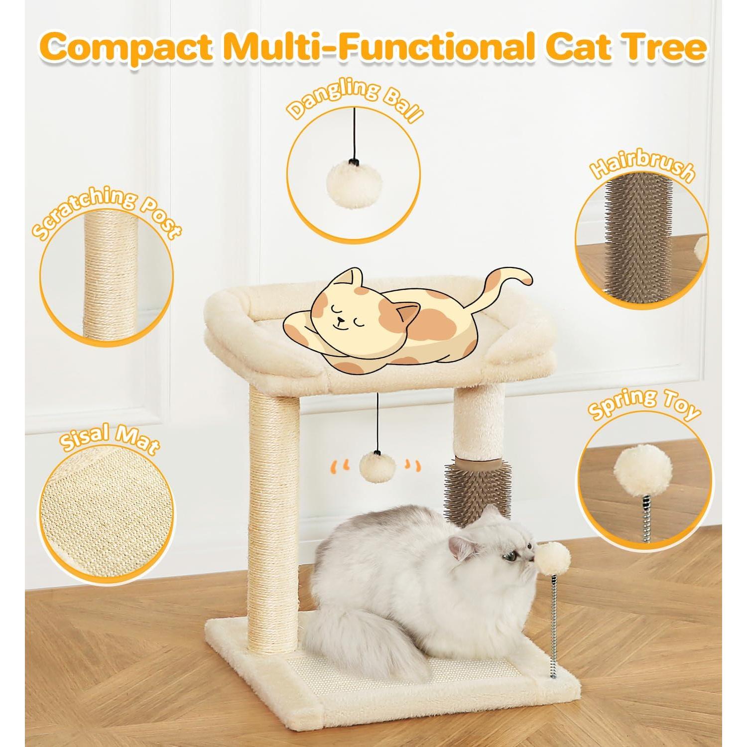 Torre para Gatos Pequeños Made4Pets 50.8 cm Beige 4 en 1