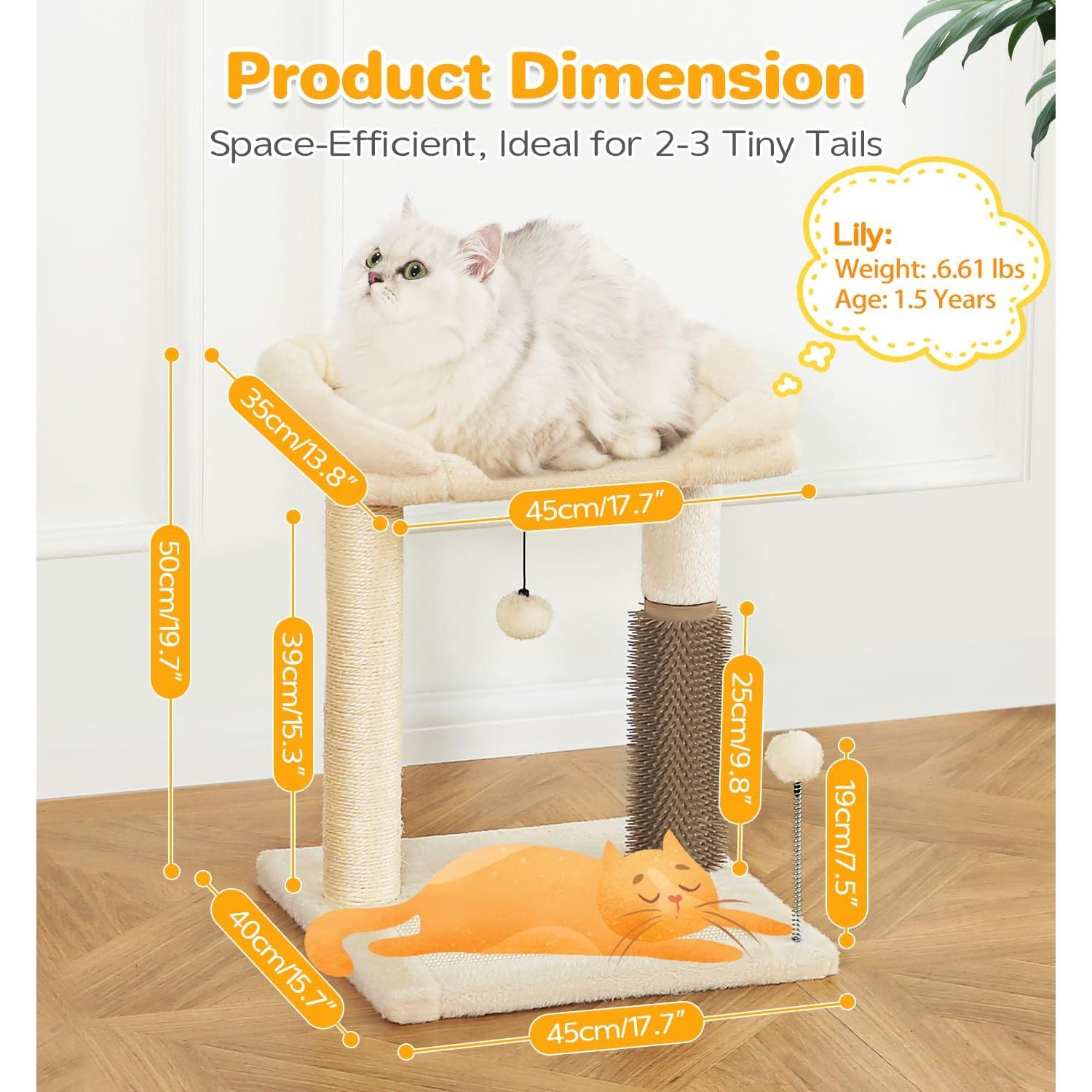 Torre para Gatos Pequeños Made4Pets 50.8 cm Beige 4 en 1