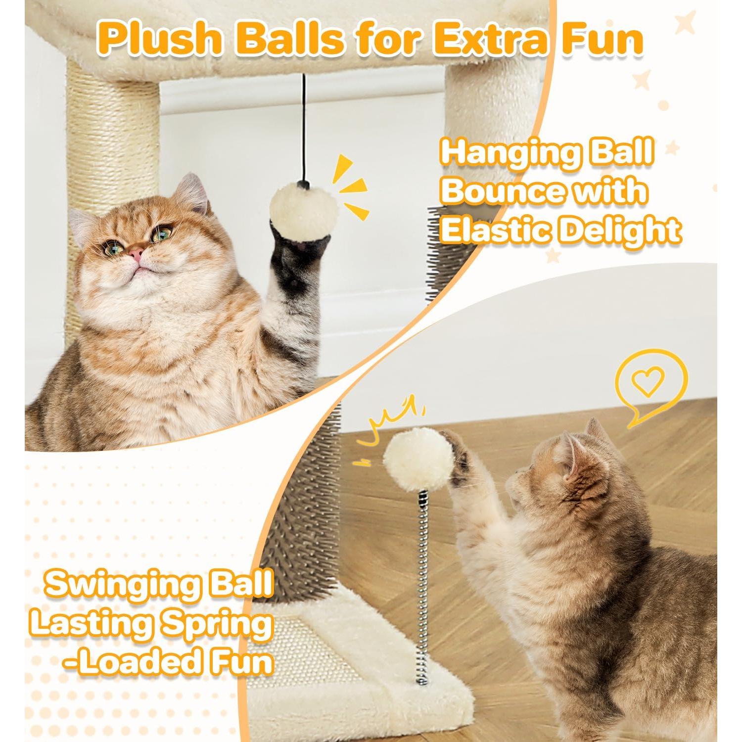 Torre para Gatos Pequeños Made4Pets 50.8 cm Beige 4 en 1