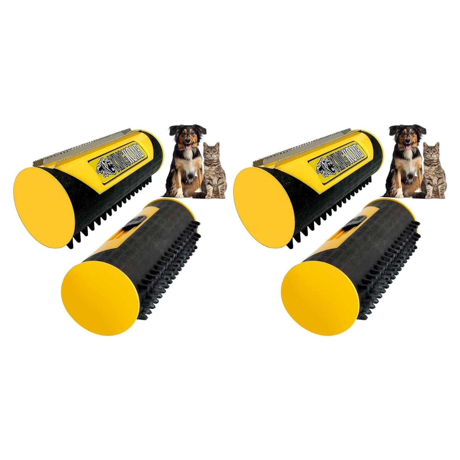 Cepillo de Aseo King Komb para Mascotas Grande - Paquete de 2