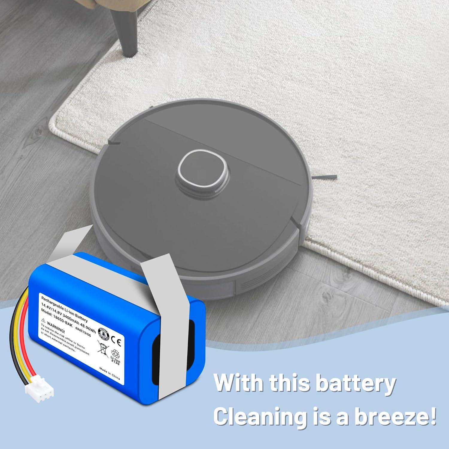 Batería Li-ion 14.4V 3400mAh para Robot Aspiradora Midea M4