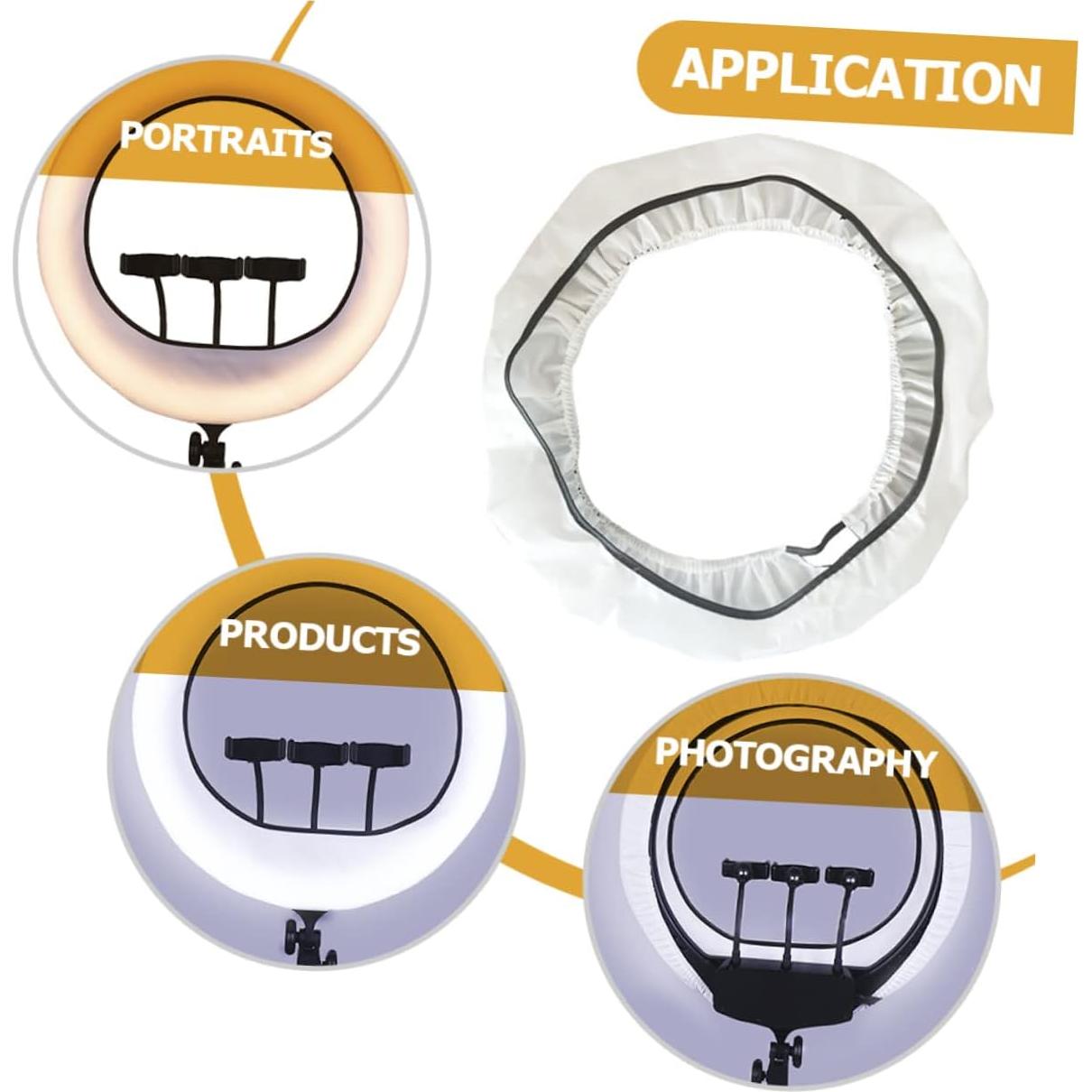 Difusor de Luz en Anillo NUOBESTY 37x12.5cm para Fotografía
