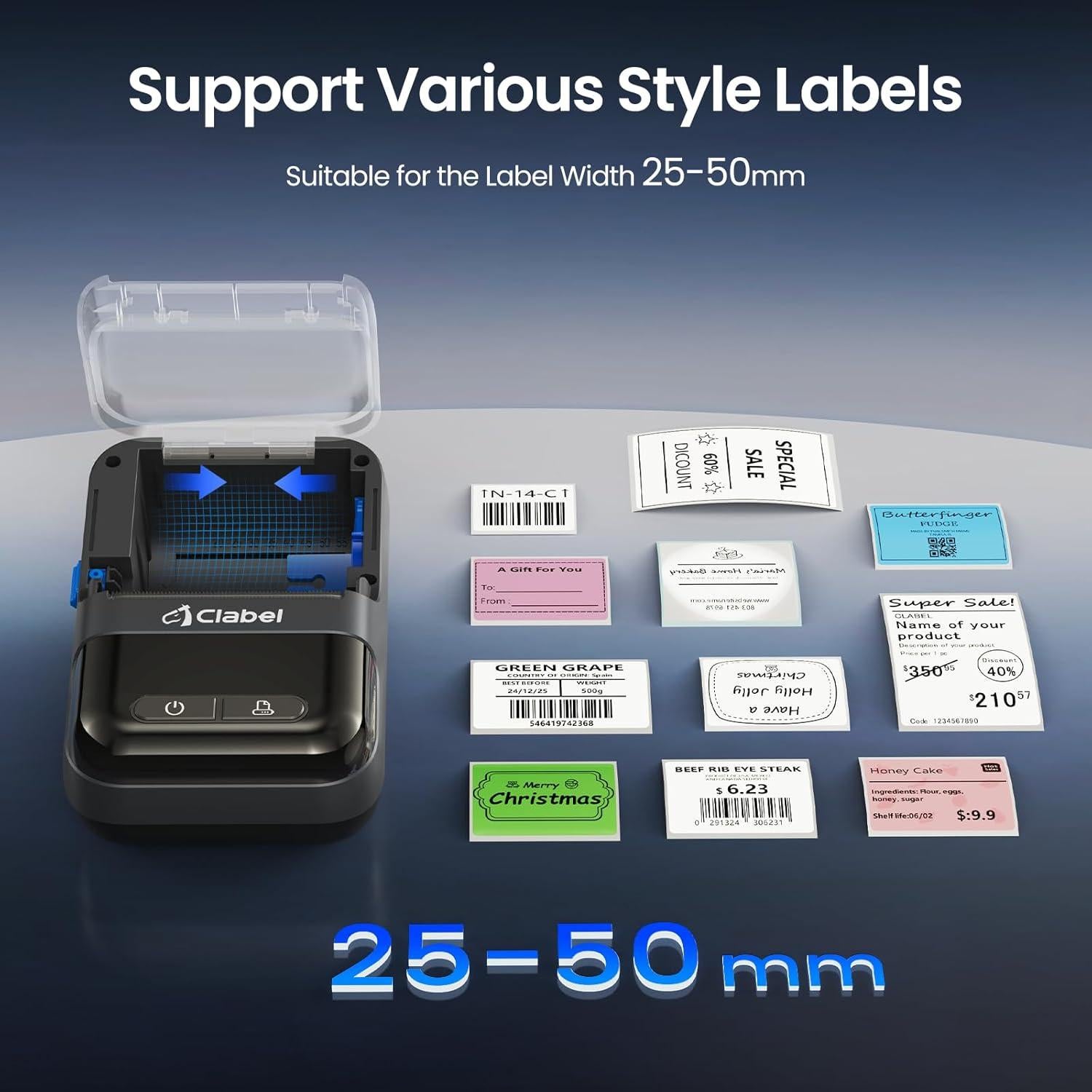 Impresora de Etiquetas CLABEL 220B Térmica Bluetooth 2" Sin Tinta