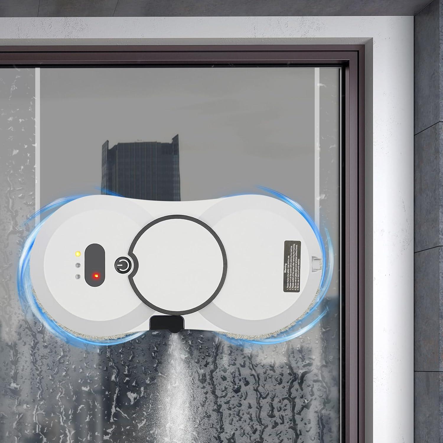 Robot Limpiador de Ventanas AHULIN Inteligente 2800Pa Blanco