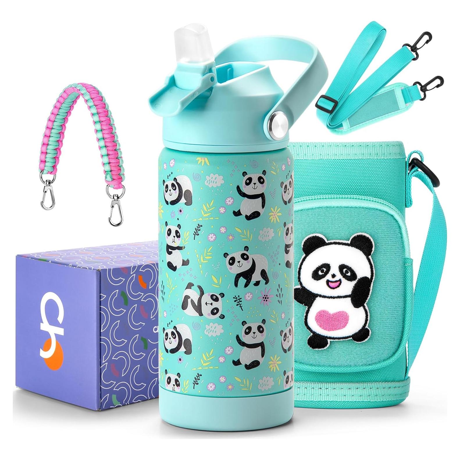 Botella de Agua Aislada Choco Mocha 500ml Panda Verde