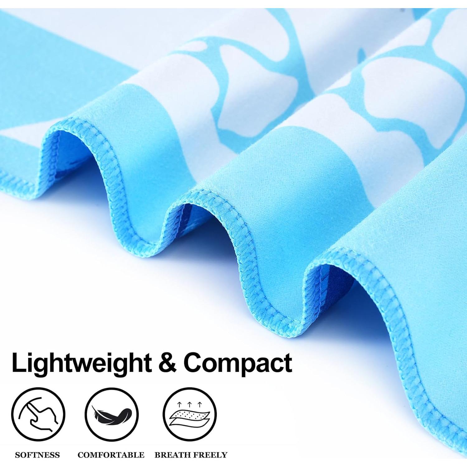 Toallas de Playa Microfibra Genovega 2 Paquetes Secado Rápido