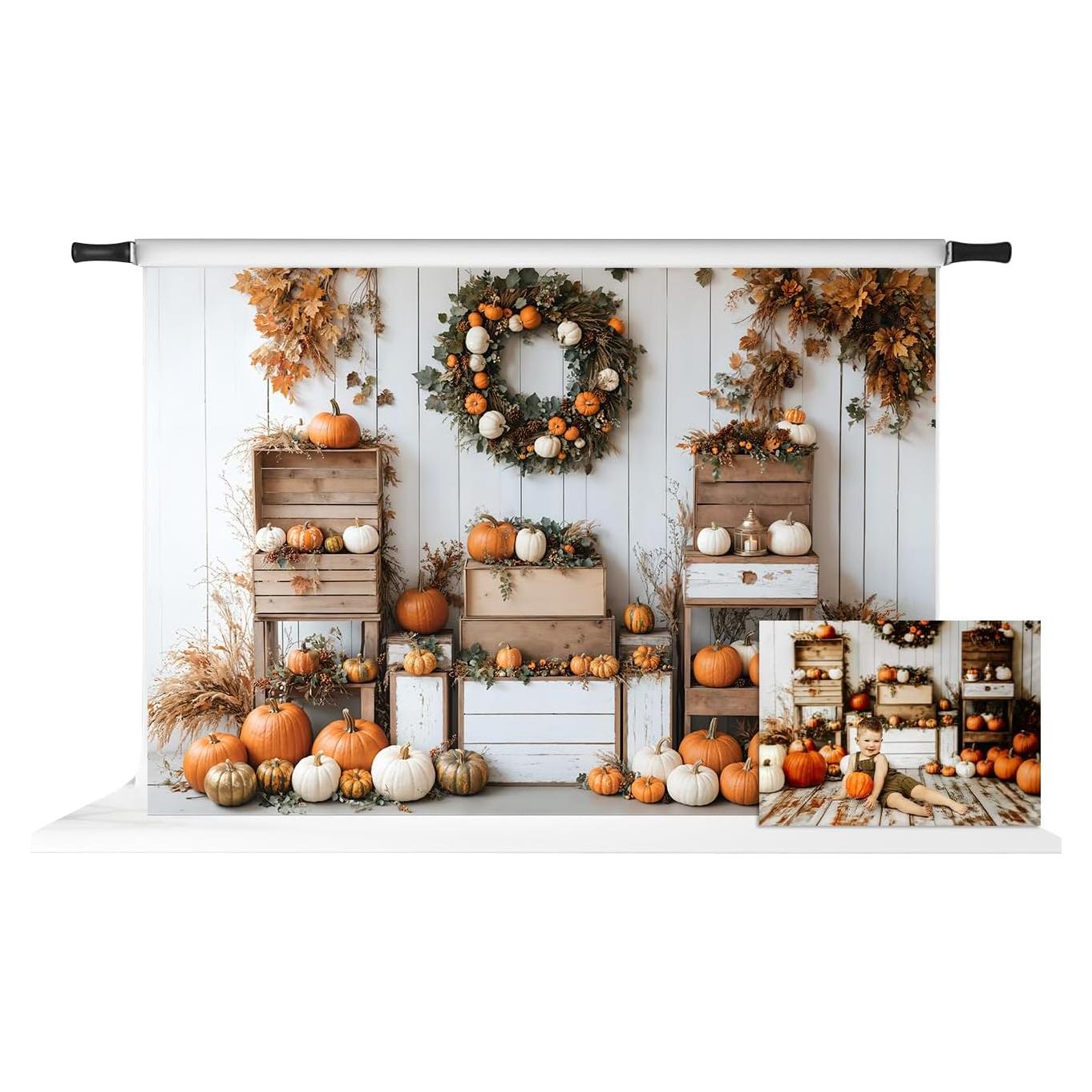 Fondo de Microfibra Otoño 2.2x1.5m Kate para Fotografía