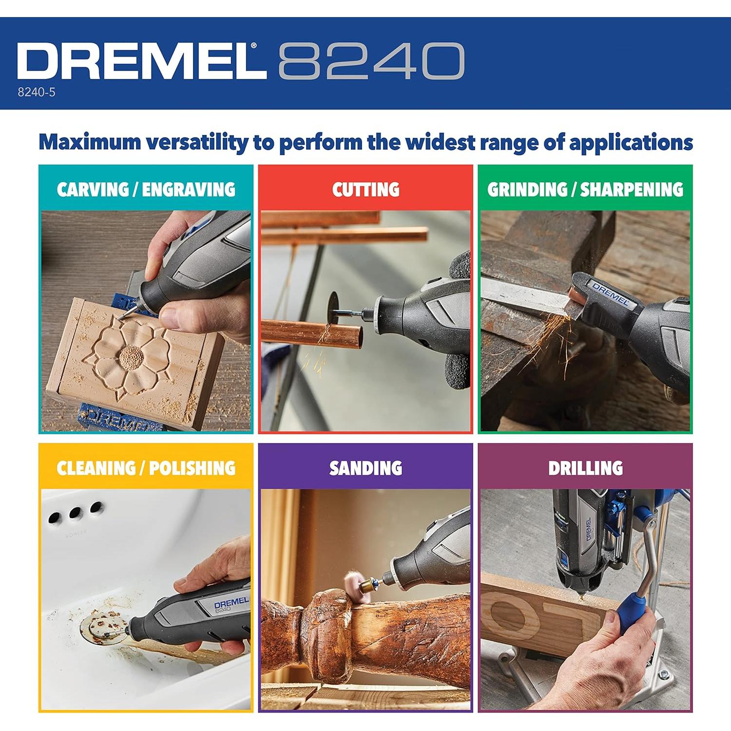 Dremel 8240 Herramienta Rotativa Inalámbrica 12V con Batería