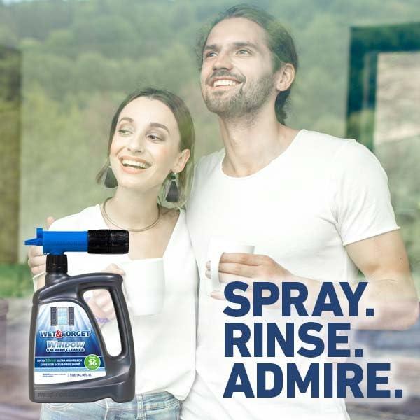 Limpiador de Ventanas y Pantallas Wet & Forget 96oz - Sin Fregar