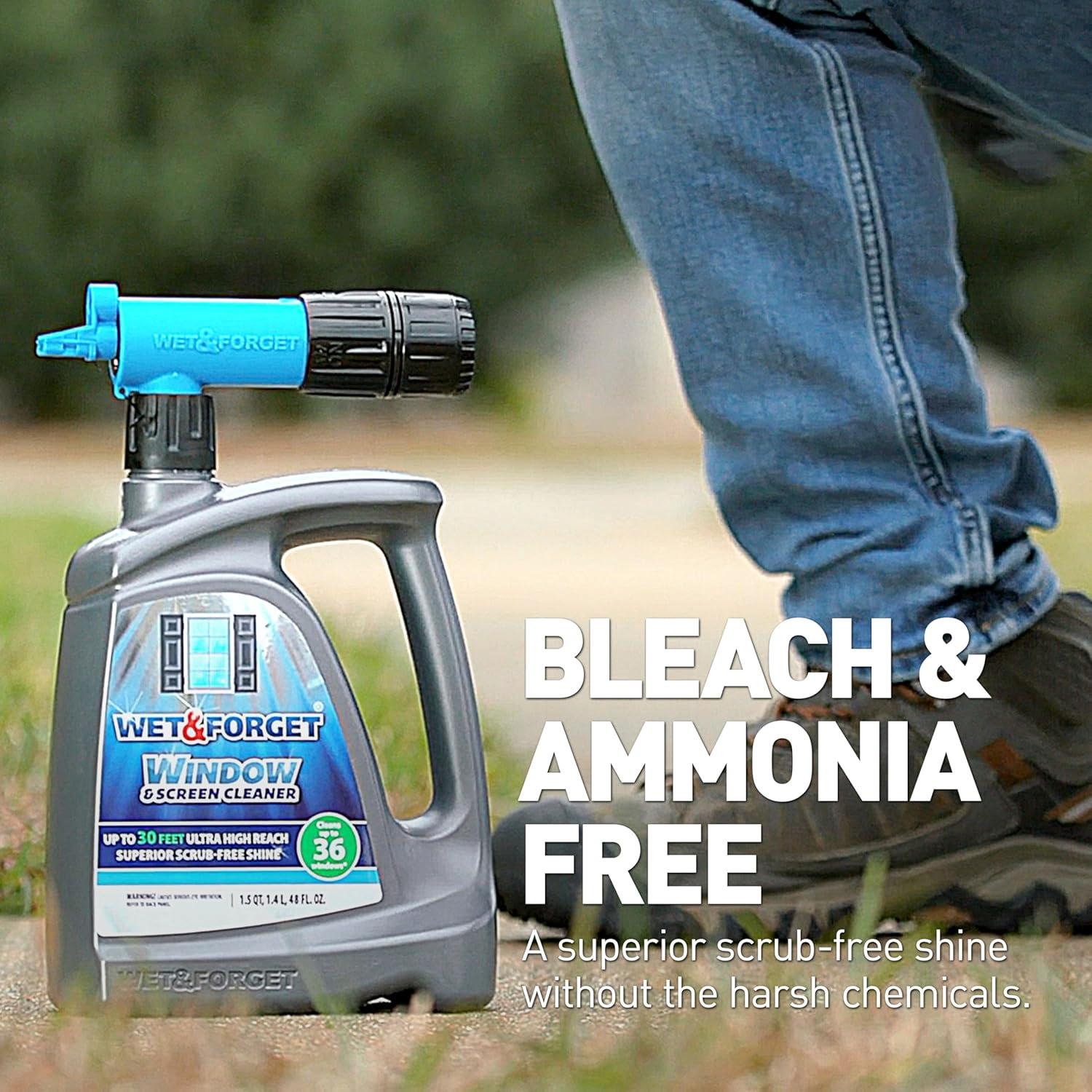 Limpiador de Ventanas y Pantallas Wet & Forget 96oz - Sin Fregar