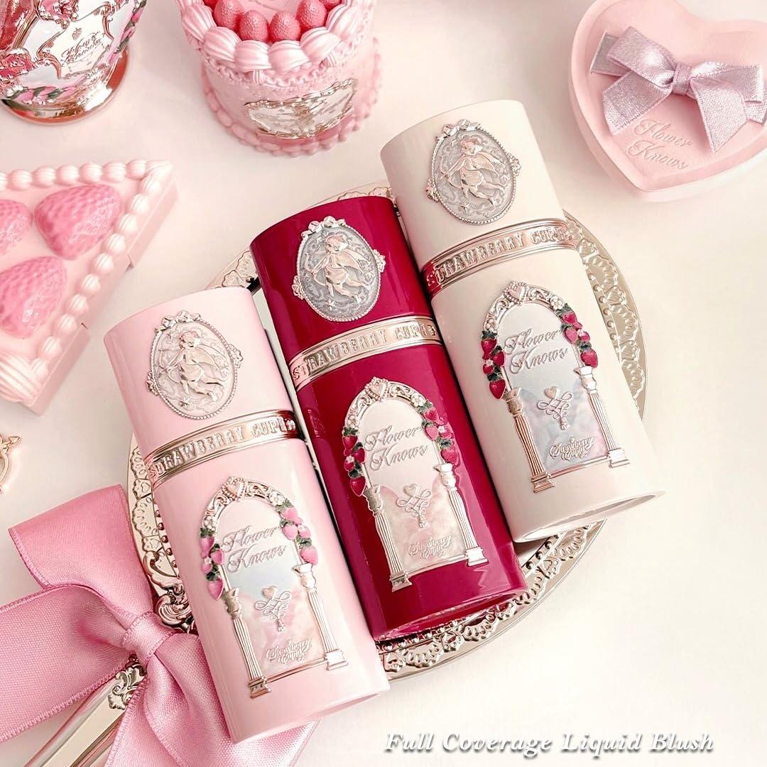 Rubor Líquido Flower Knows Cupido de Fresa 7.39 ml - Resistente al Agua