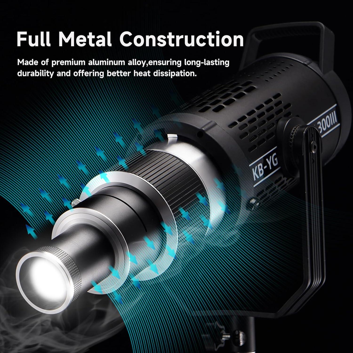 Snoot Óptico Profesional YSKE con Montura Bowens y 35 Gobos