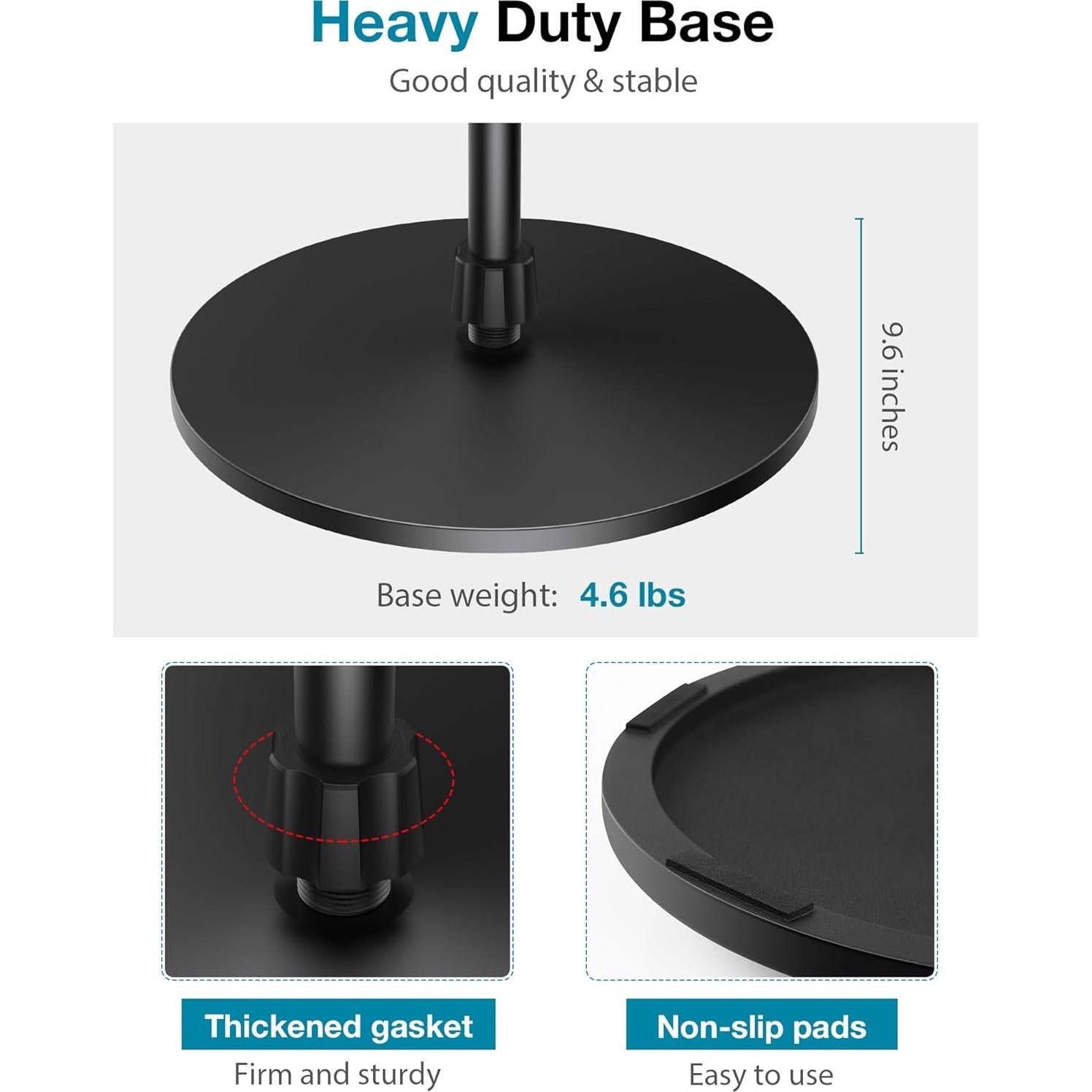 Soporte de Micrófono InnoGear MS170 Ajustable 39-66" Negro