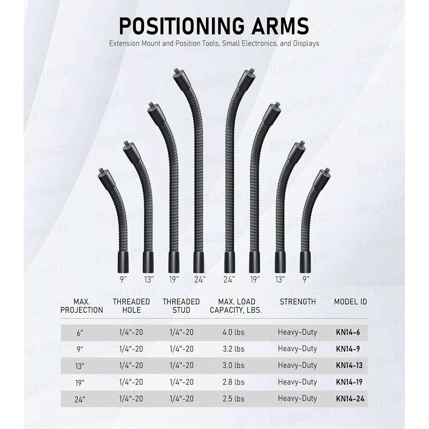Brazo de extensión flexible 48 cm Angksorm BW3015 para micrófono