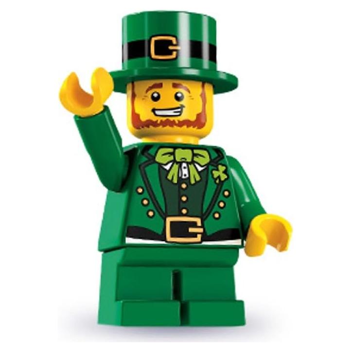 Minifigura LEGO Serie 6 Leprechaun con Olla de Oro