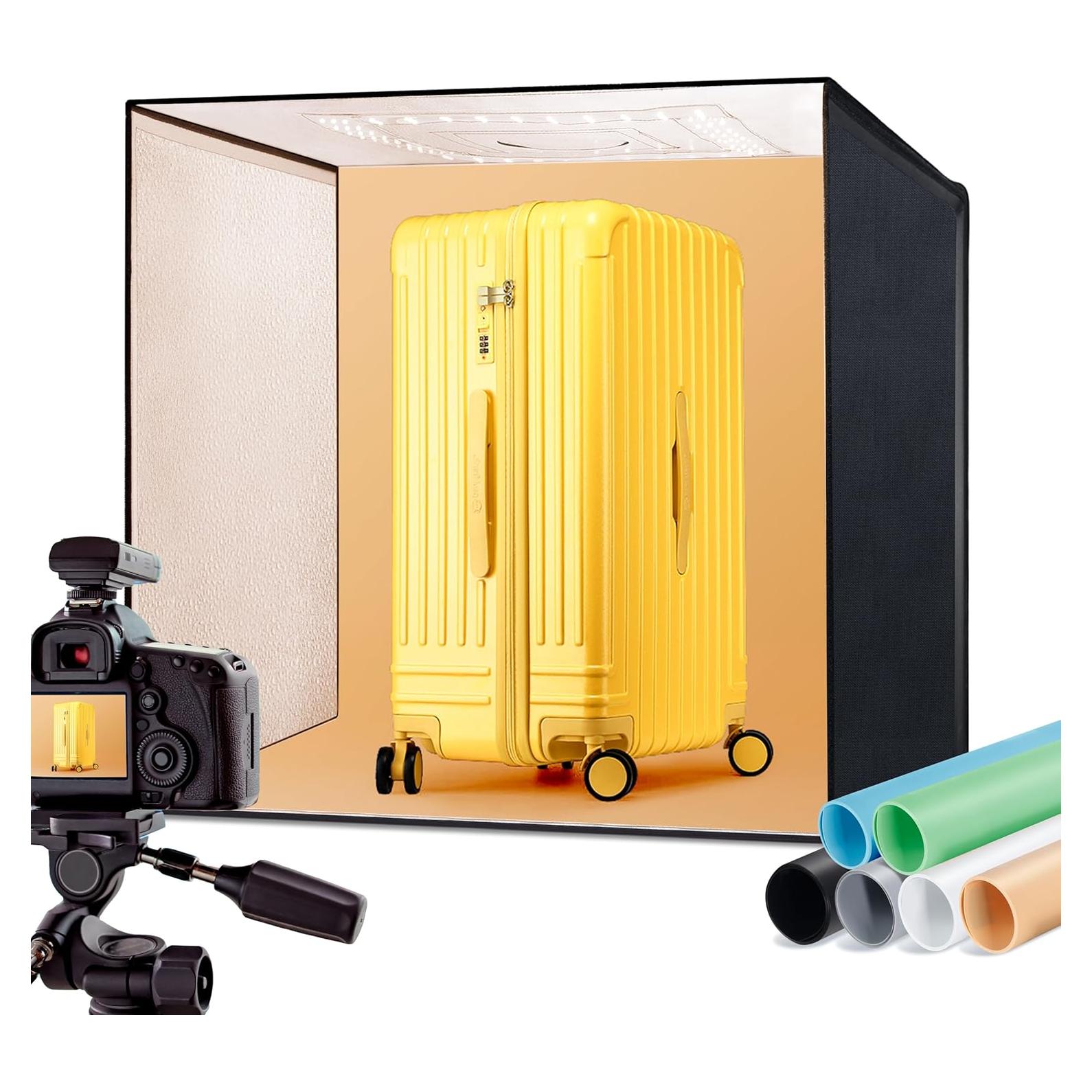 Caja de Luz Fotográfica RALENO 24x24" 65W 5500K 6 Fondos