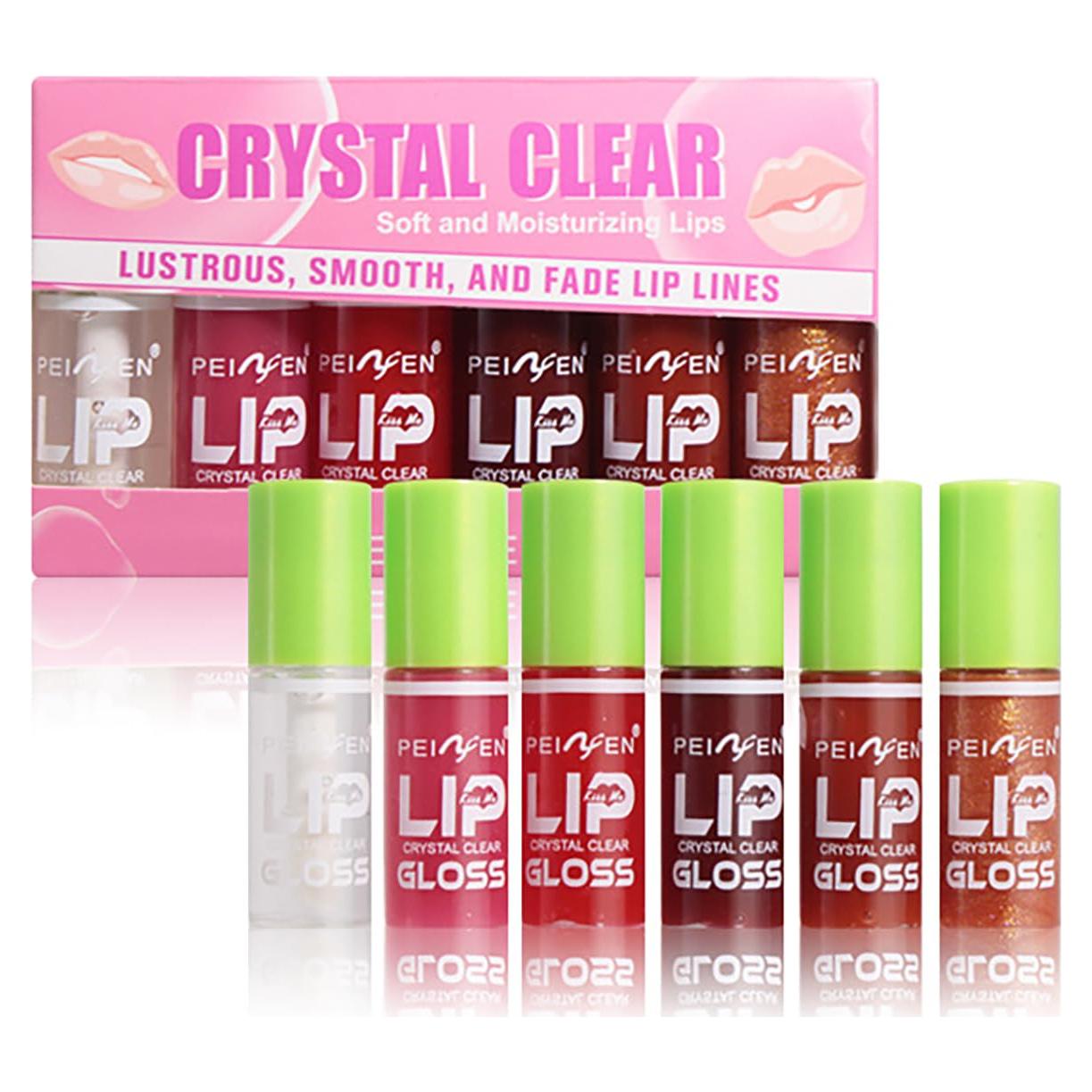 Aceite de Labios Hidratante FYEBOO Set A - 6 Colores Brillantes