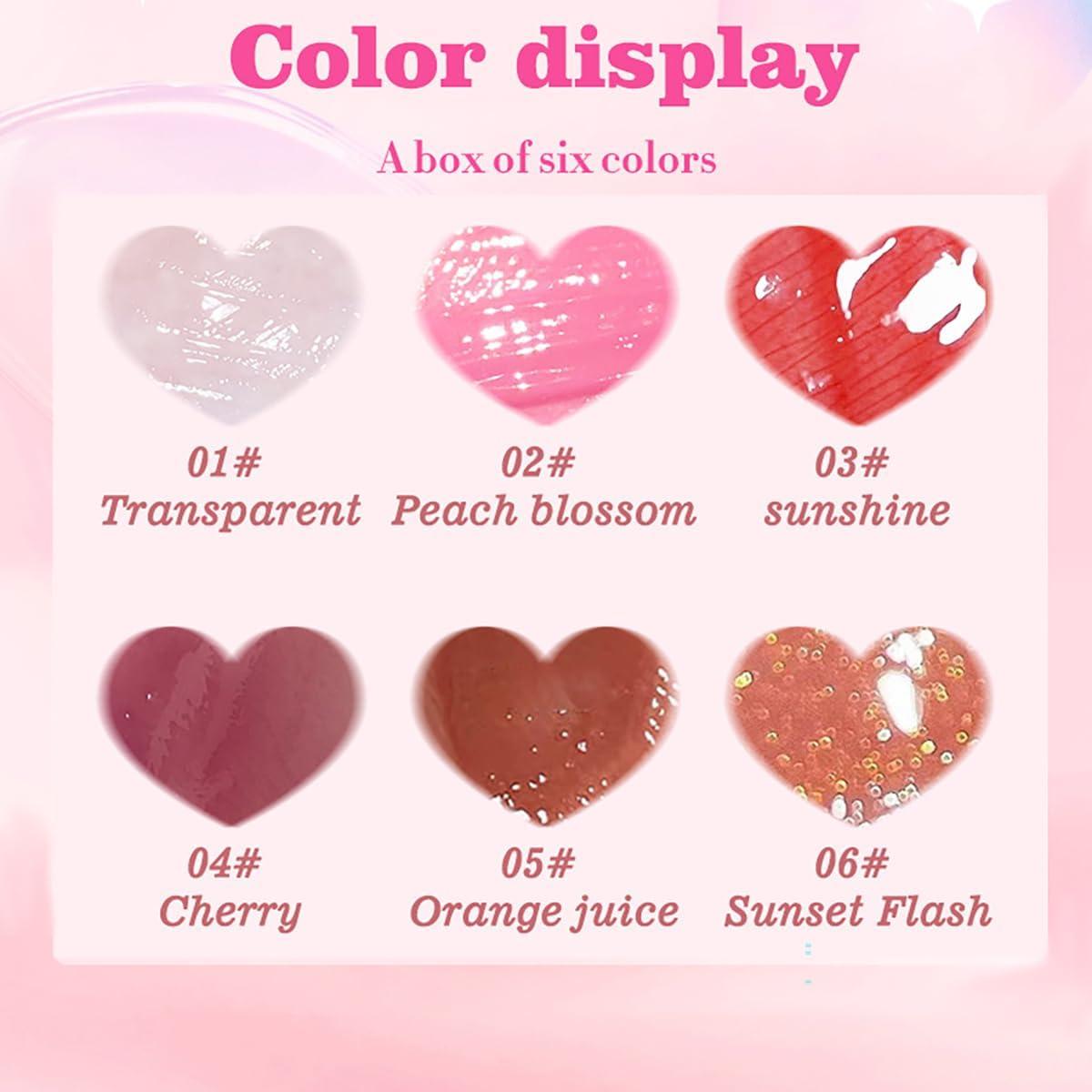 Aceite de Labios Hidratante FYEBOO Set A - 6 Colores Brillantes