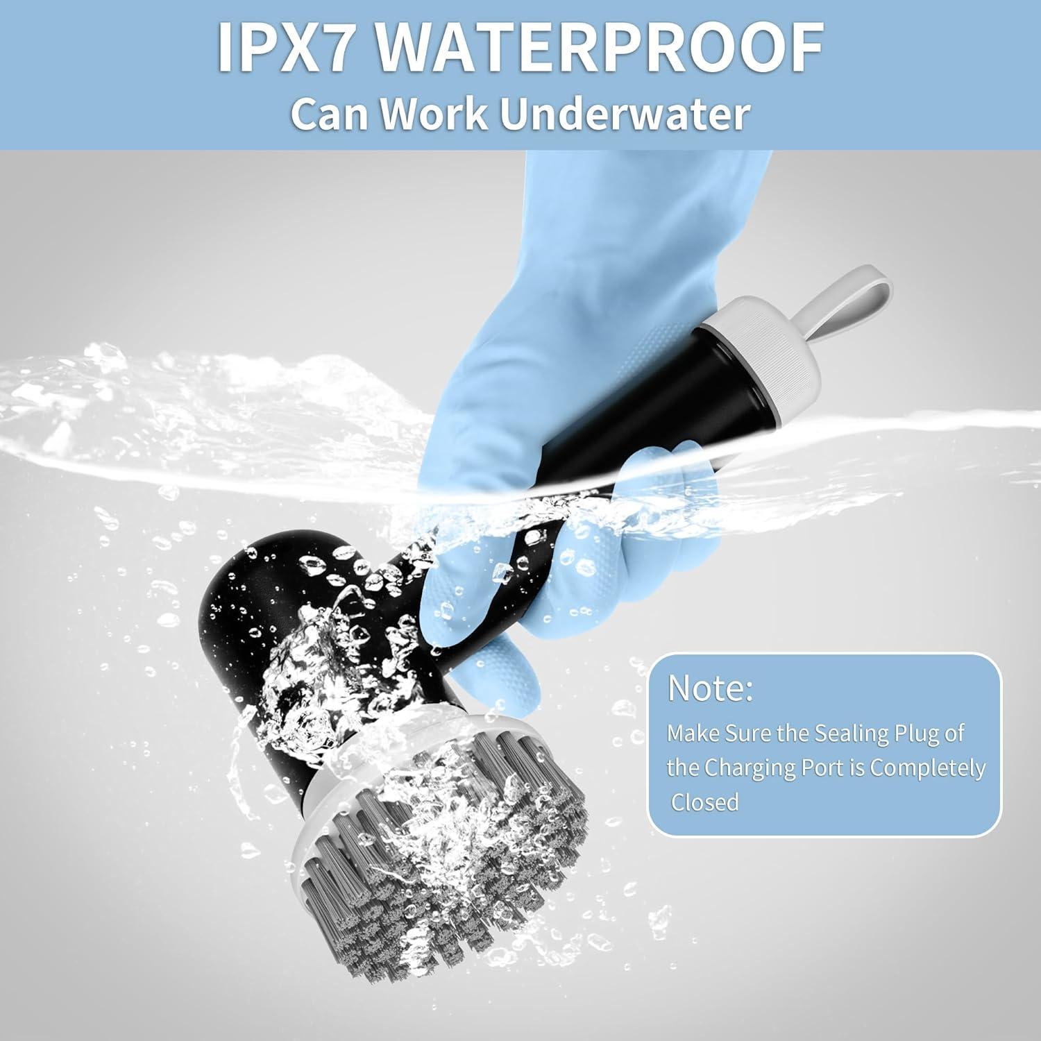 Limpiador Eléctrico Giratorio Sparkleing Inalámbrico 3 Cepillos