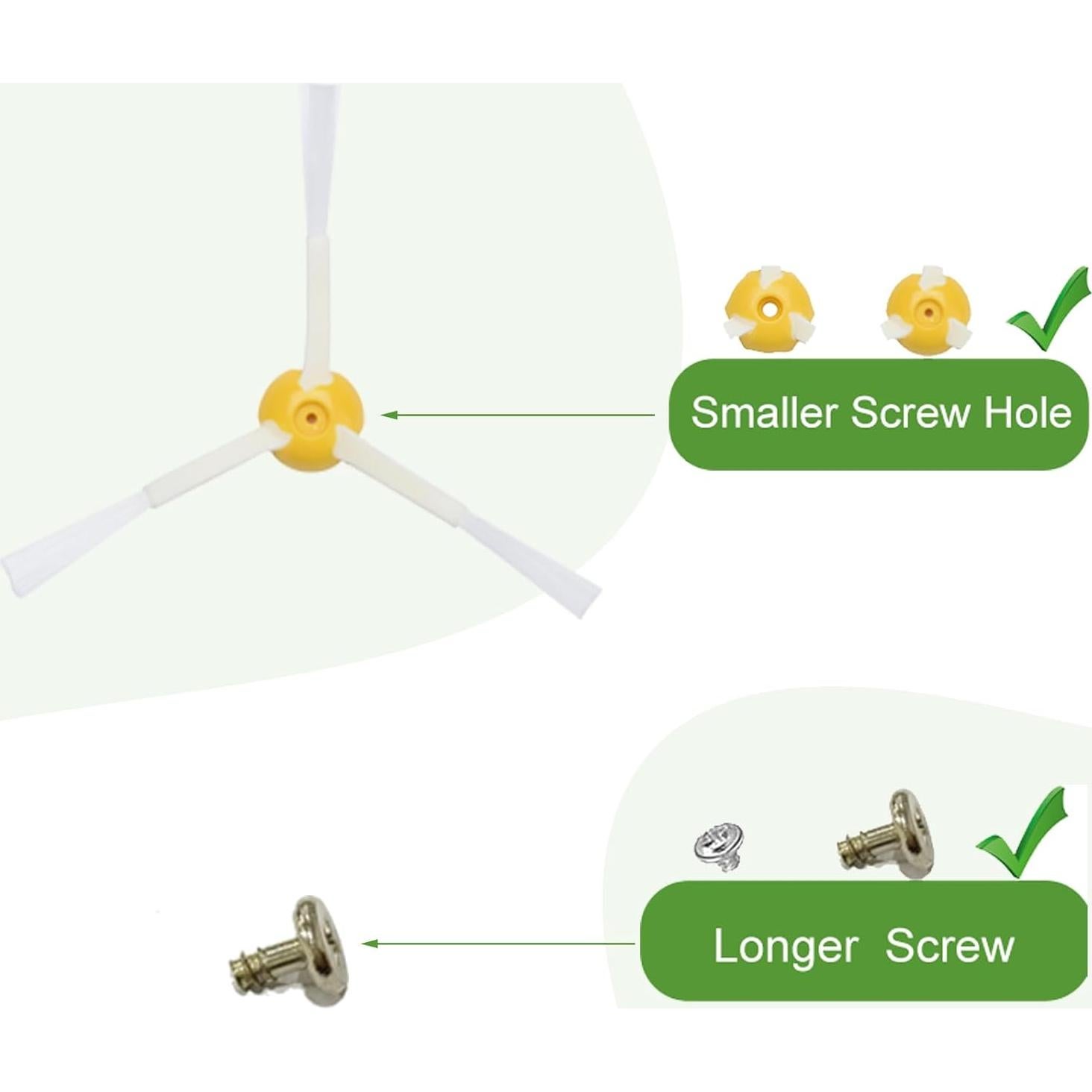 Kit de Repuestos LOVECO para iRobot Roomba 645 655 675 - 6 Filtros, 8 Cepillos Laterales, 3 Cepillos de Cerdas