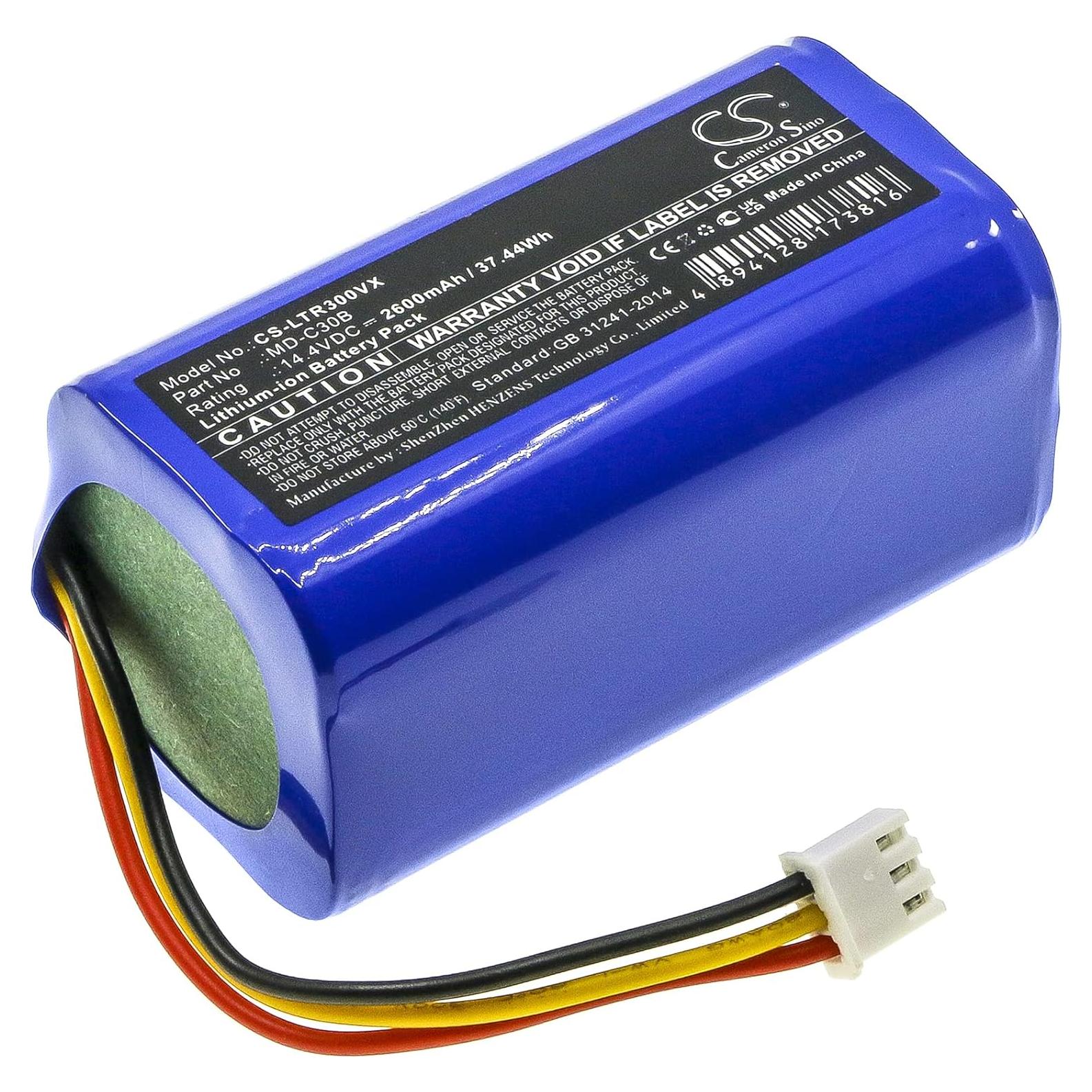 Batería de Reemplazo 14.4V 2600mAh Aibatu para Robot Aspirador C30B