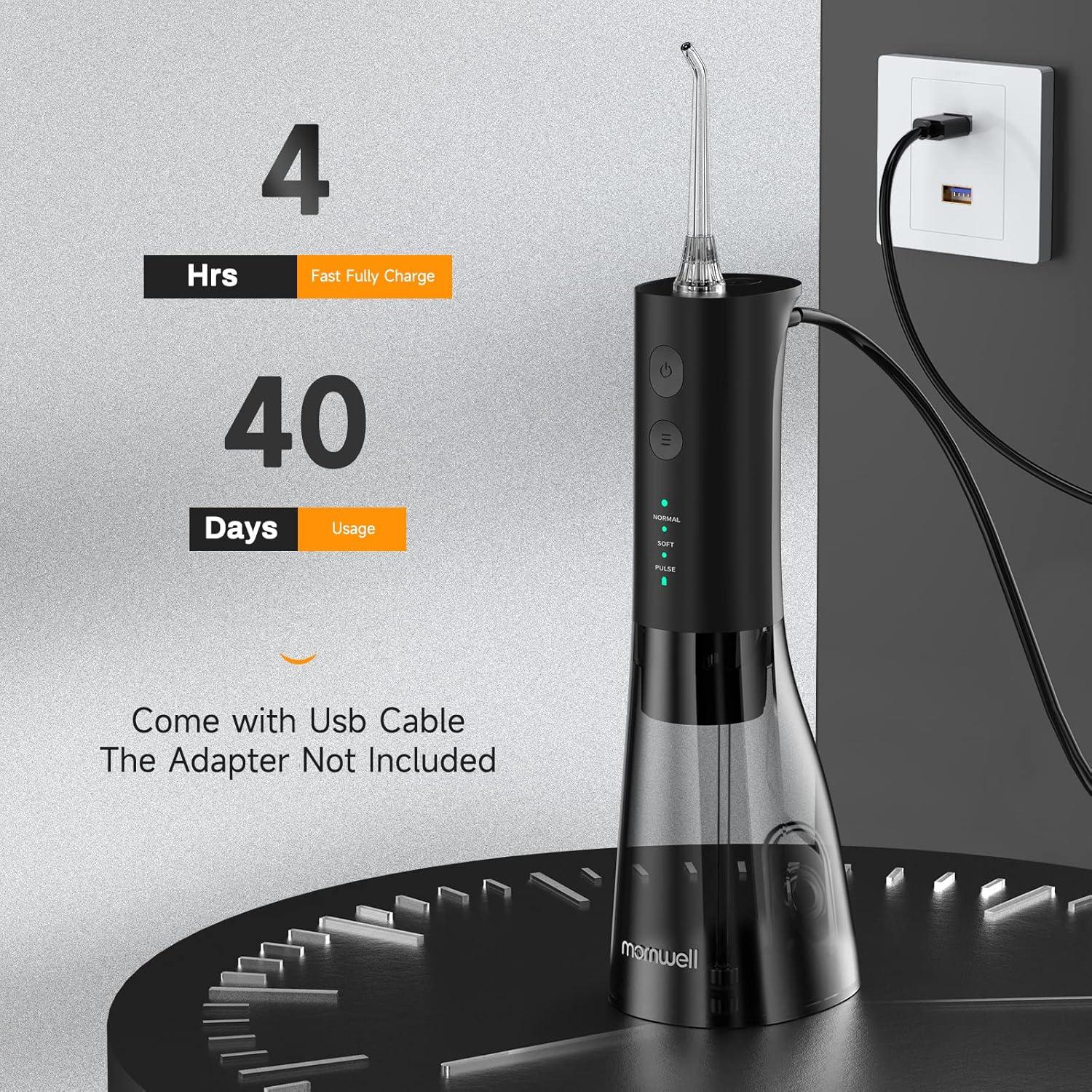 Hilo Dental Inalámbrico Mornwell F29 300ml Recargable USB