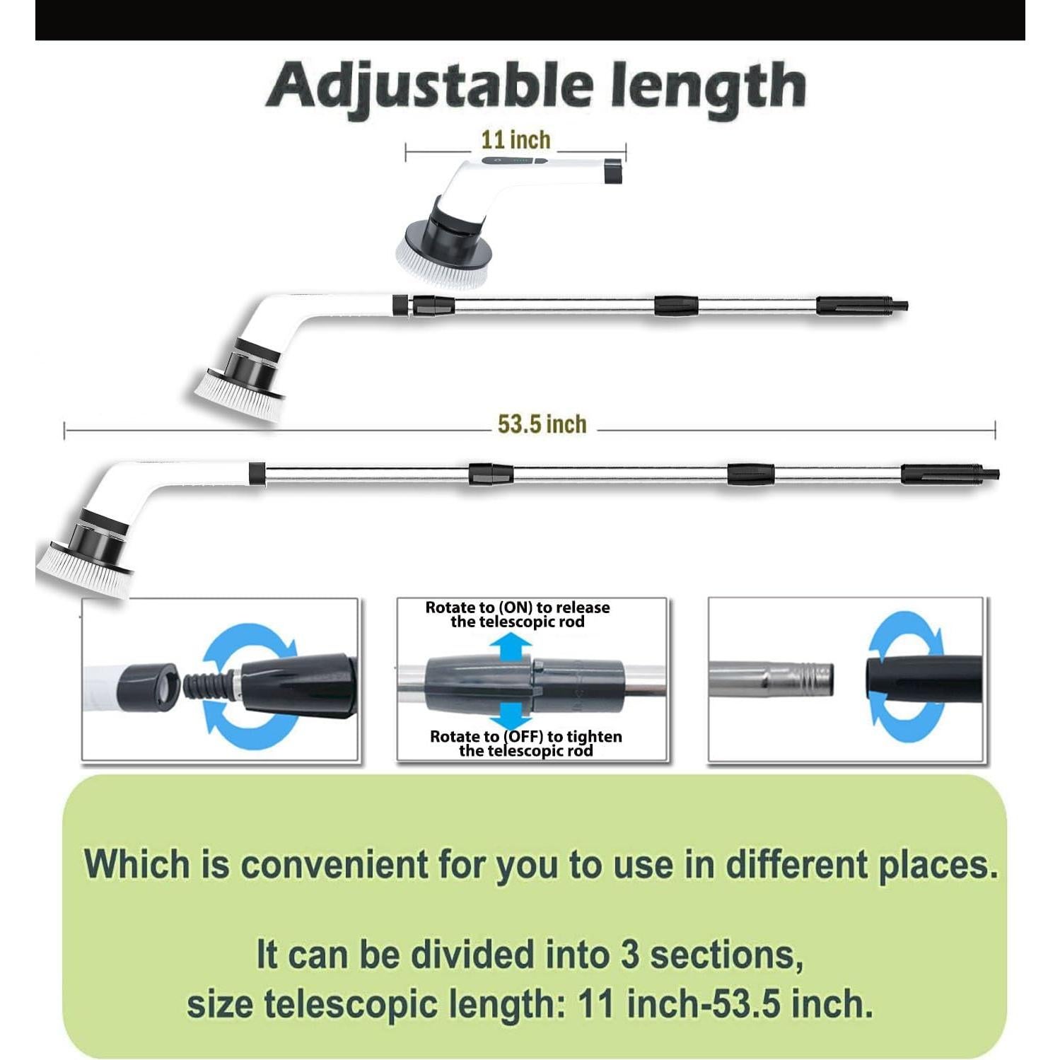 Cepillo de Limpieza Eléctrico MGLSDeet ANS-8050 Inalámbrico 7 Cabezas