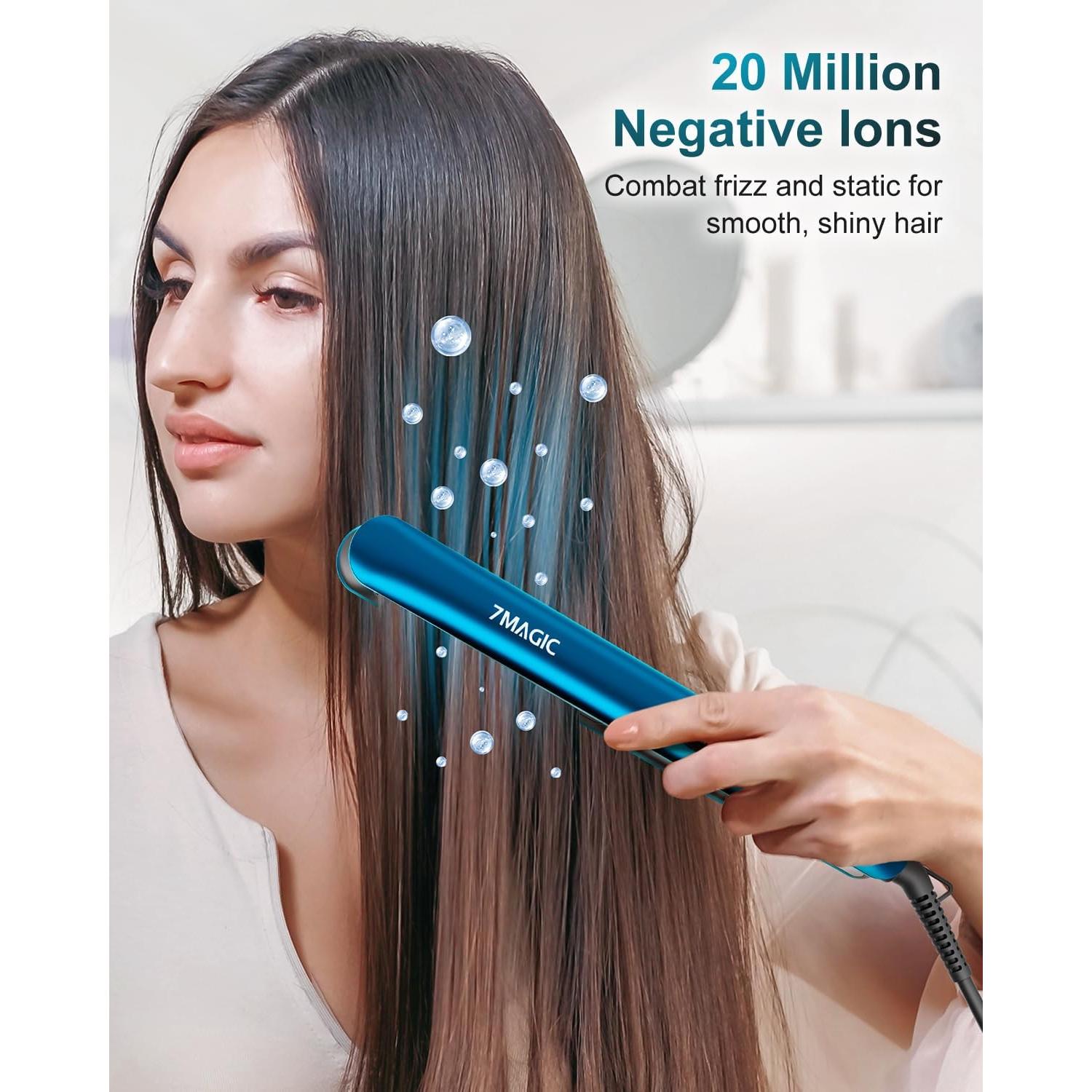 Plancha de Pelo 7MAGIC Cerámica LCD 2 en 1 11 Temperaturas