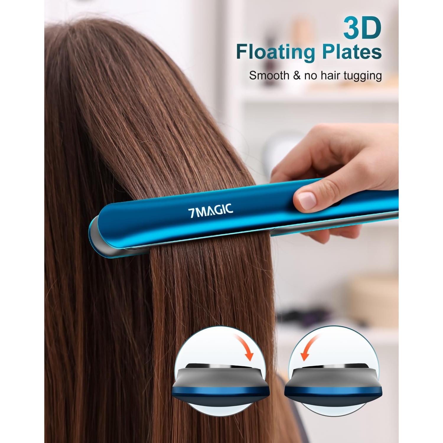 Plancha de Pelo 7MAGIC Cerámica LCD 2 en 1 11 Temperaturas