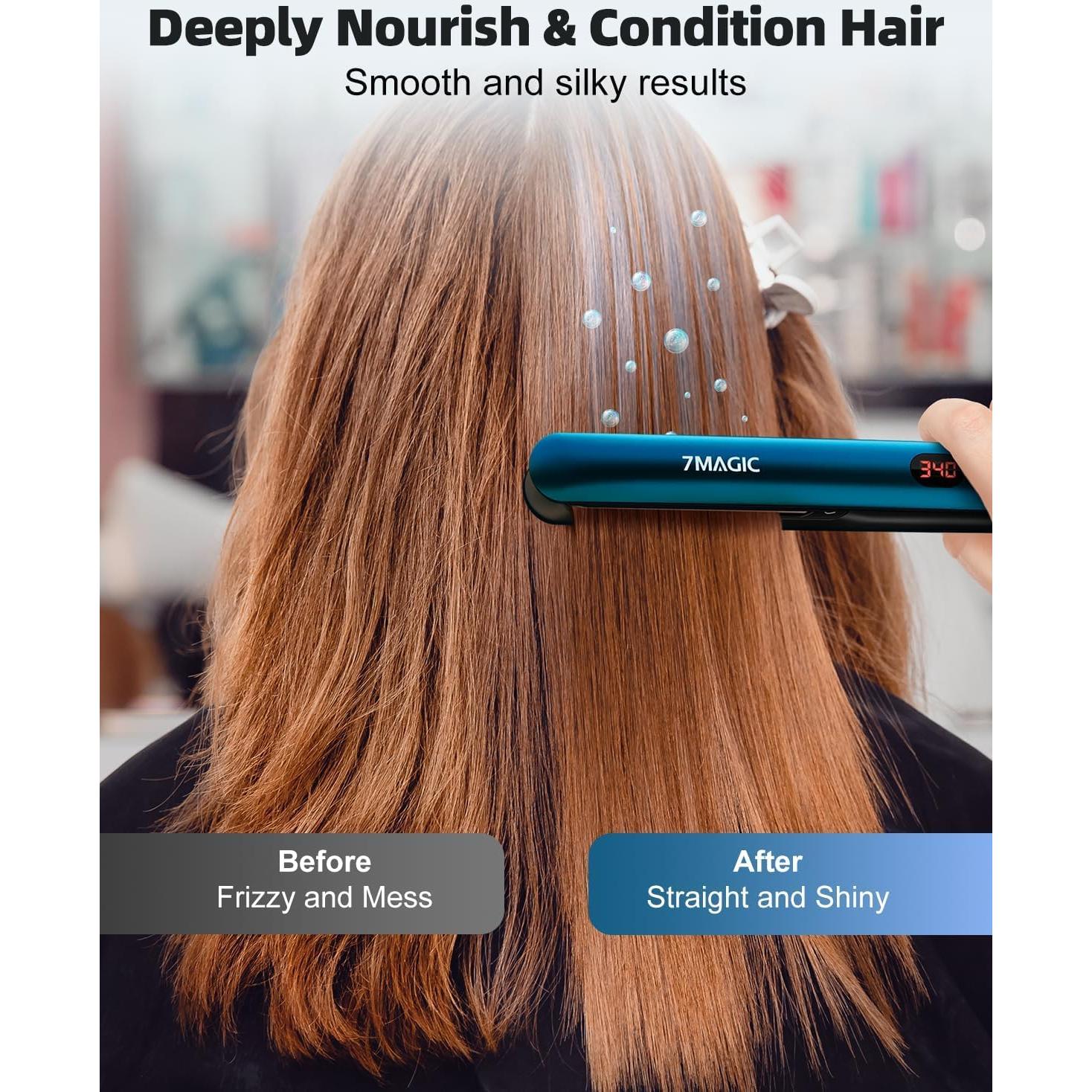 Plancha de Pelo 7MAGIC Cerámica LCD 2 en 1 11 Temperaturas