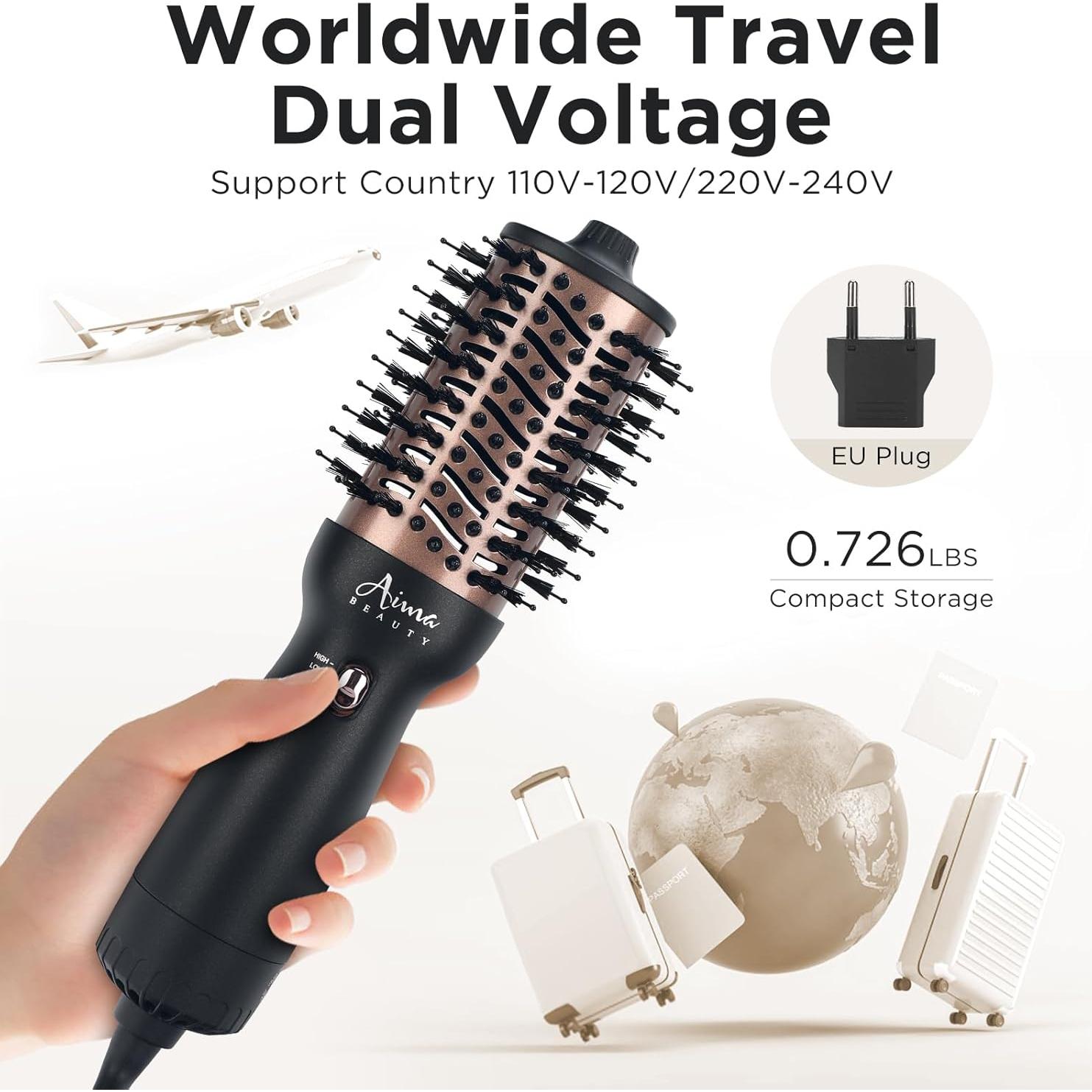 Cepillo Secador de Cabello Aima Beauty 4 en 1 Doble Voltaje